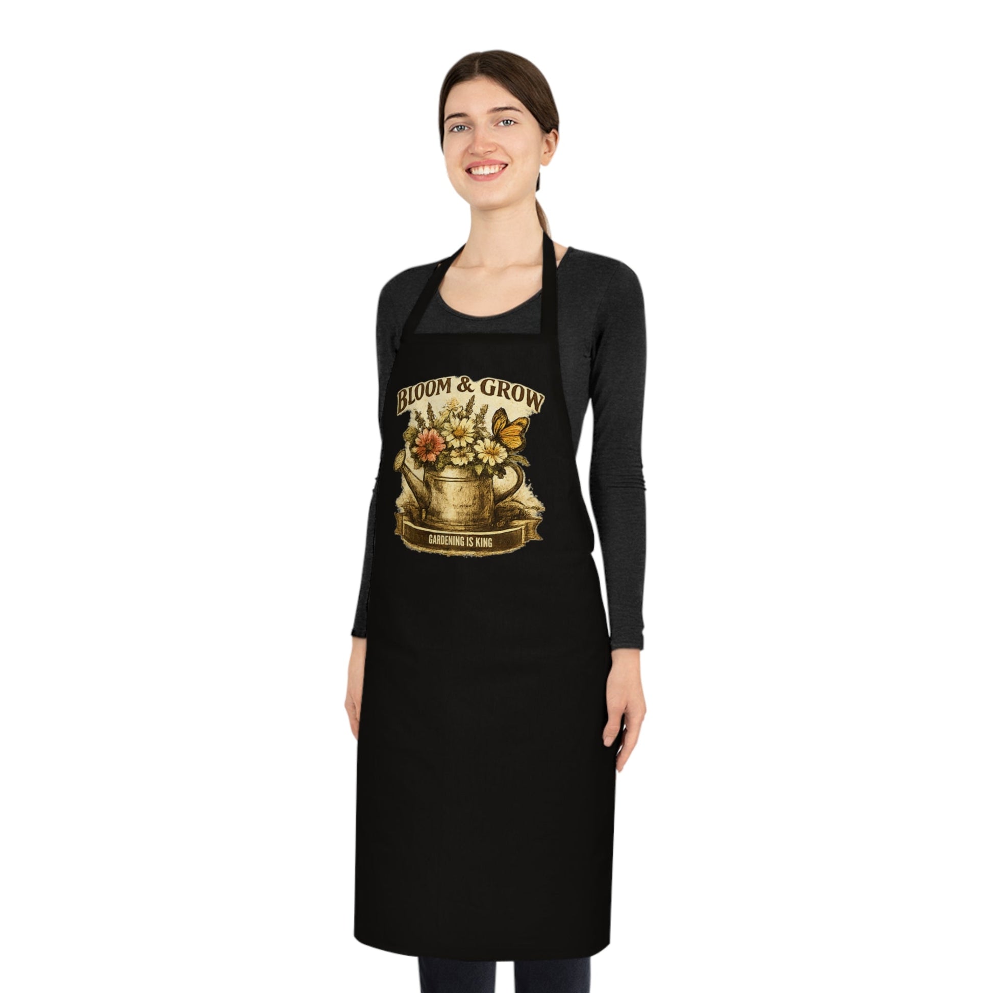 Bloom and Grow Cotton Gardening themed Apron - SJM Print Store
