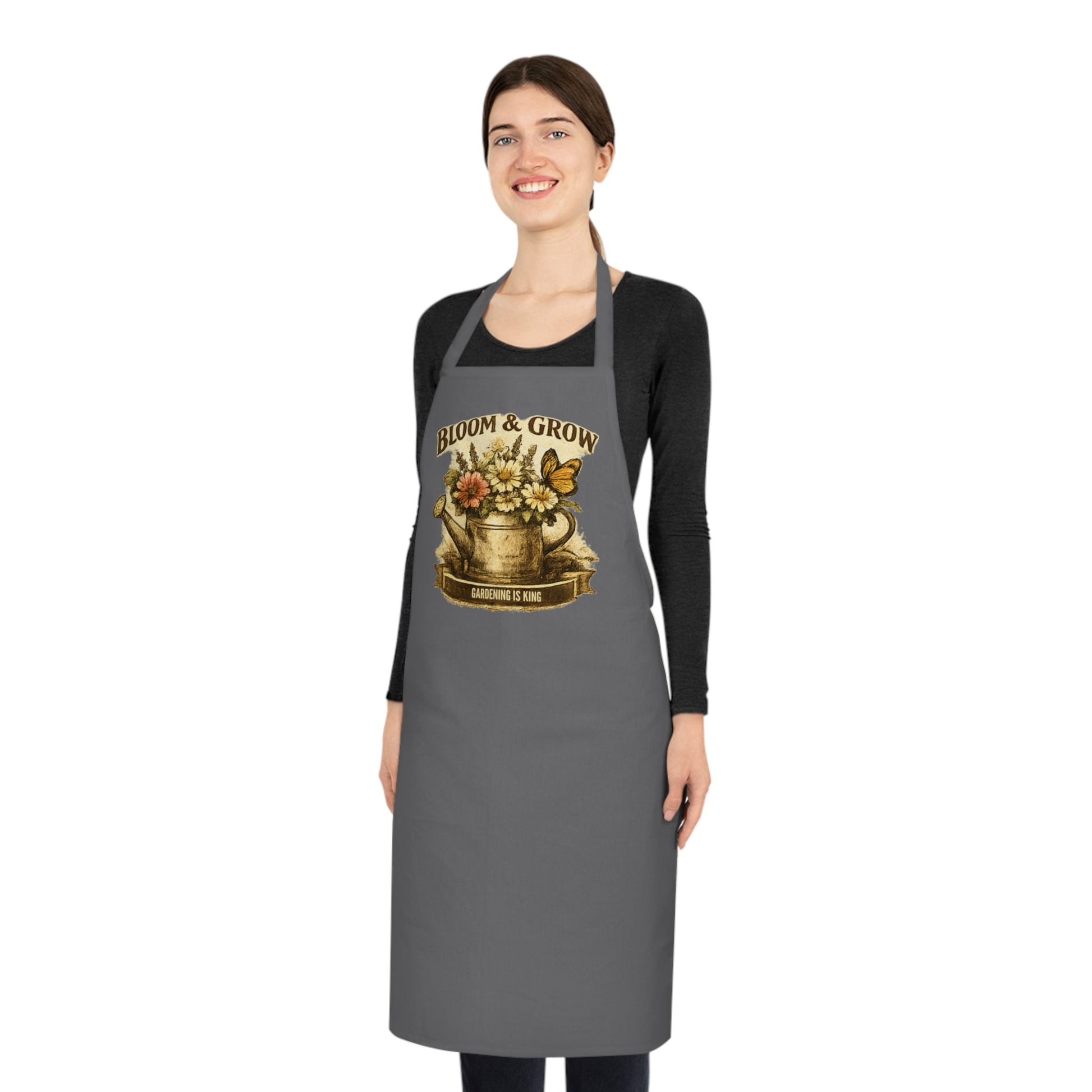Bloom and Grow Cotton Gardening themed Apron - SJM Print Store
