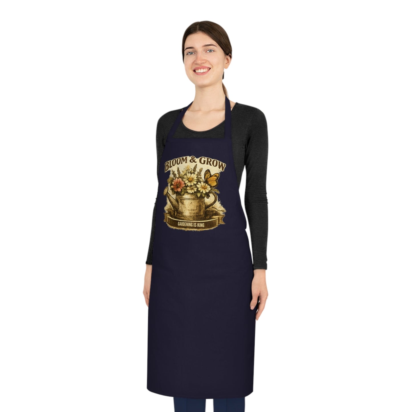 Bloom and Grow Cotton Gardening themed Apron - SJM Print Store