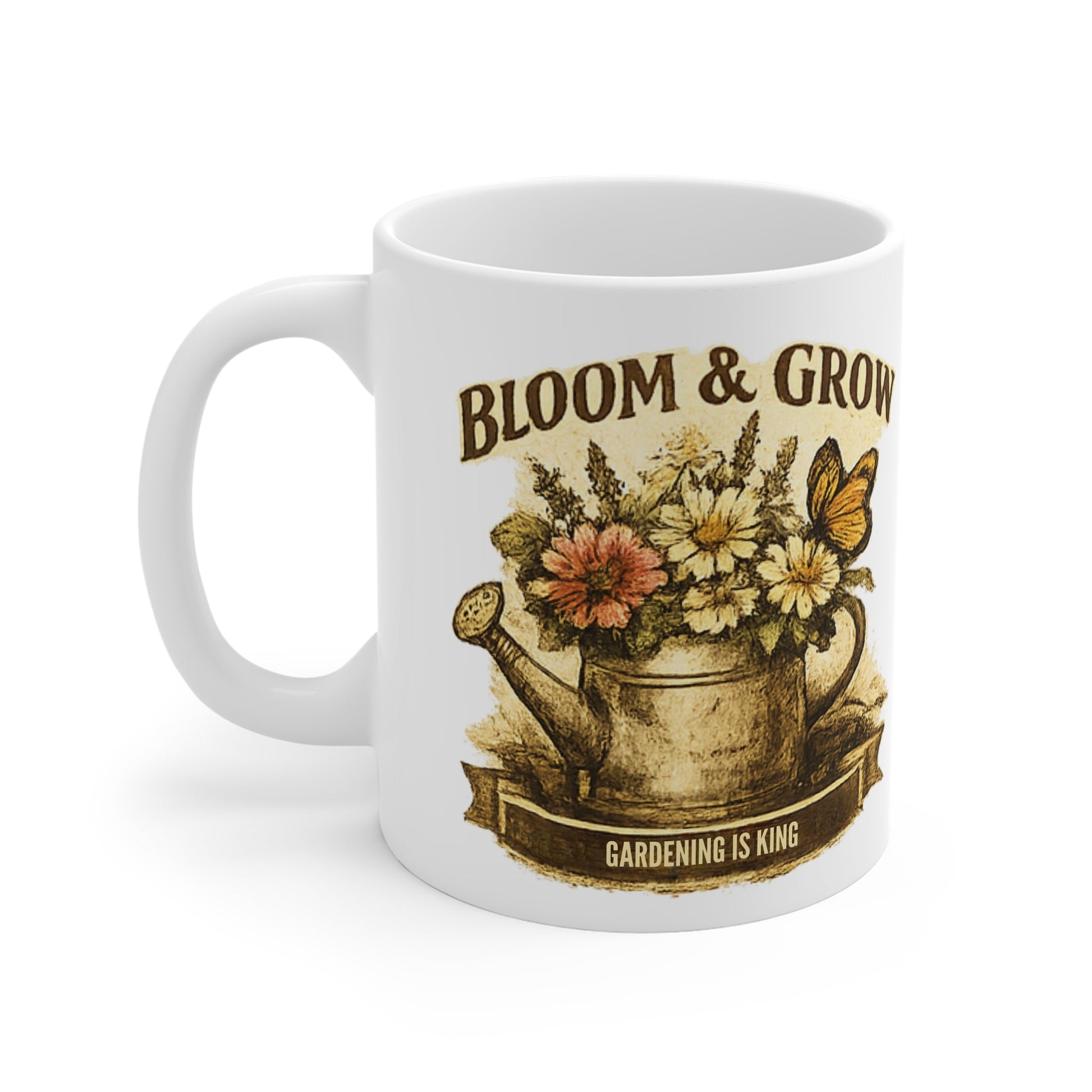 Bloom and Grow Gardening Is King Mug - SJM Print Store