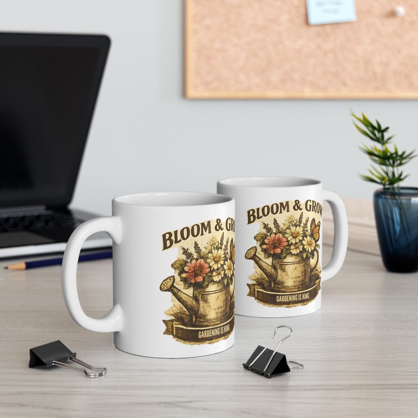 Bloom and Grow Gardening Is King Mug - SJM Print Store