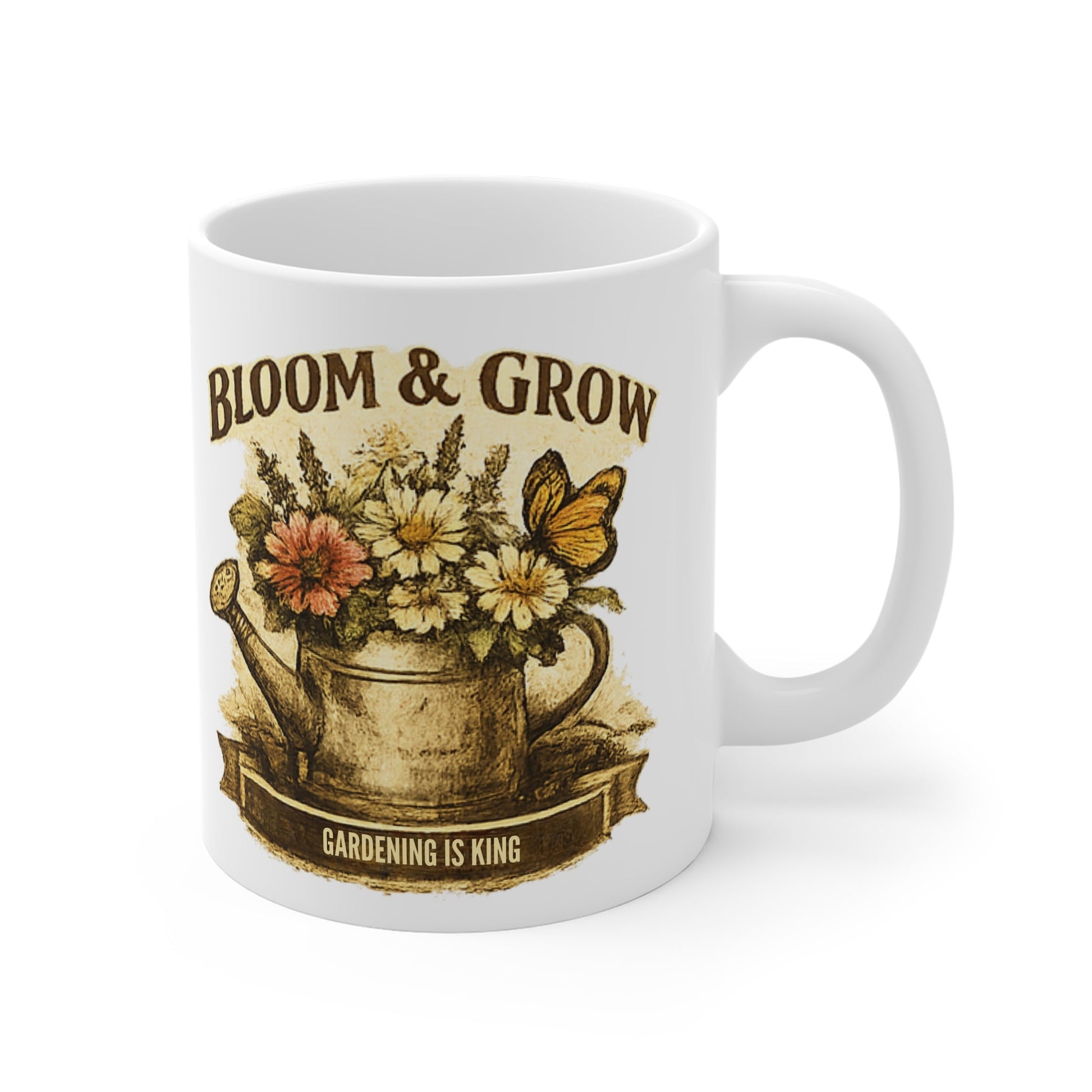 Bloom and Grow Gardening Is King Mug - SJM Print Store