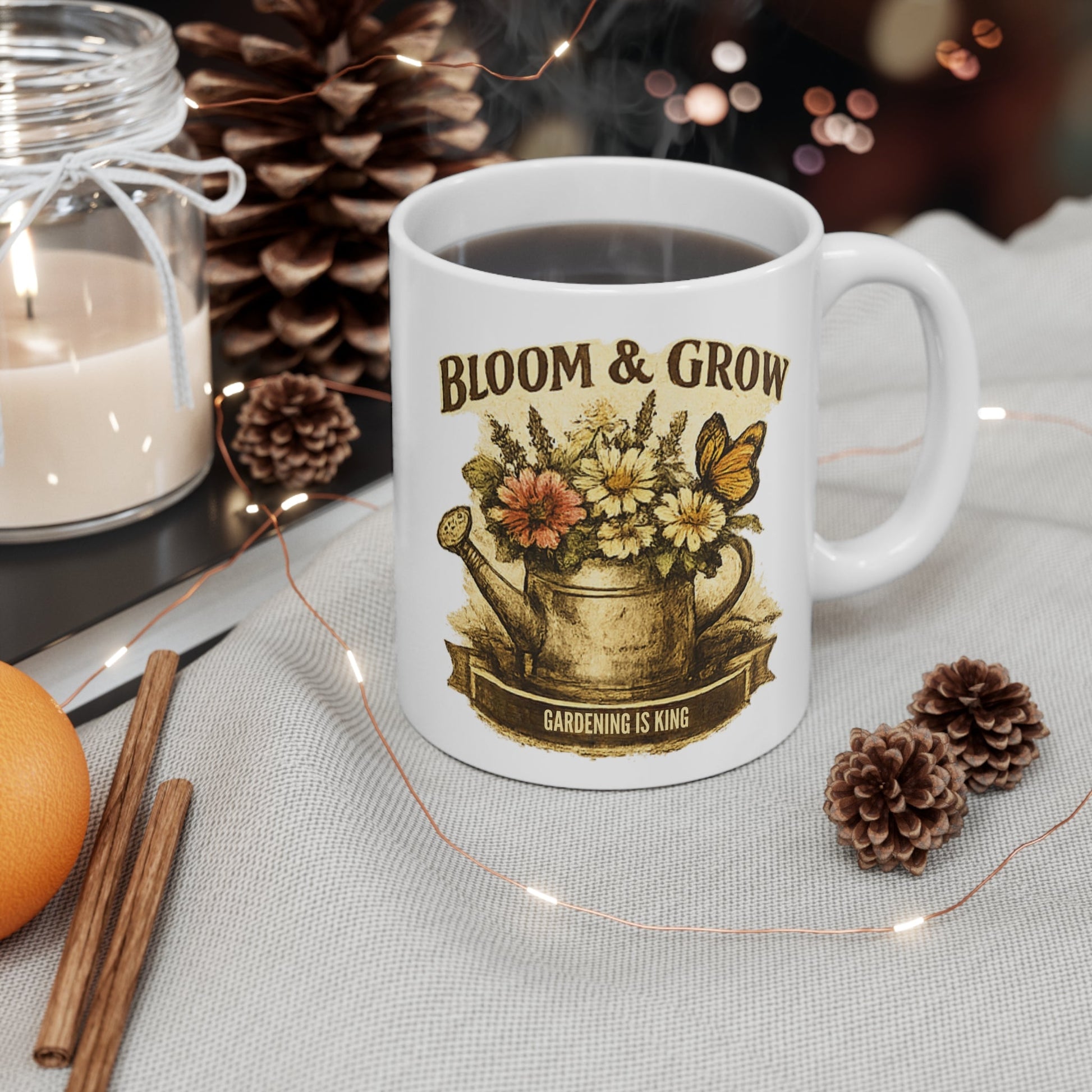 Bloom and Grow Gardening Is King Mug - SJM Print Store