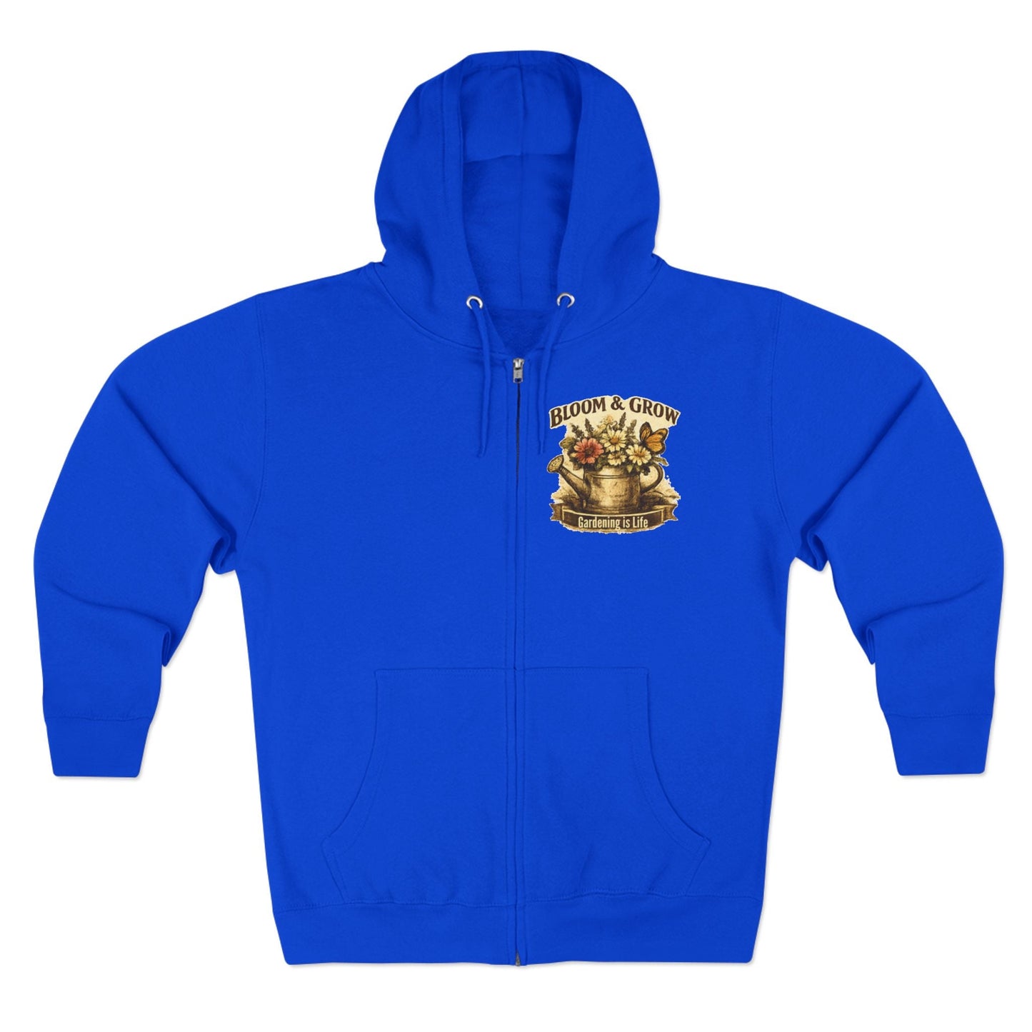 Bloom and Grow Gardening Zip Unisex Hoodie - SJM Print Store