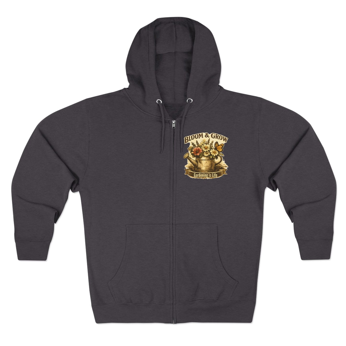 Bloom and Grow Gardening Zip Unisex Hoodie - SJM Print Store