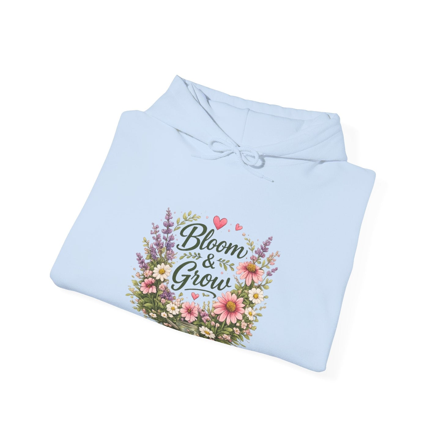 Bloom & Grow Gardeners Hoodie — Floral Emblem Gardening Sweatshirt - SJM Print Store