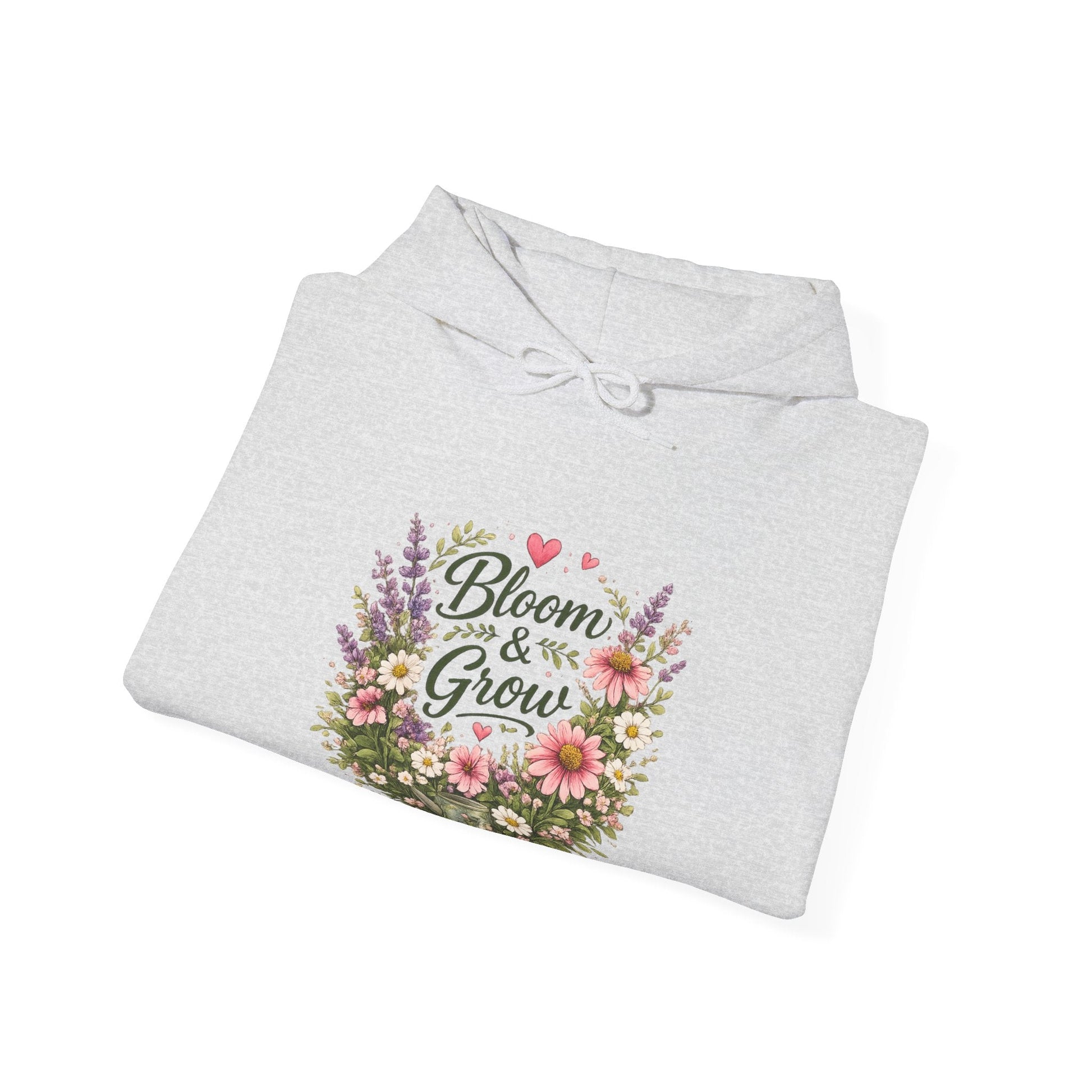 Bloom & Grow Gardeners Hoodie — Floral Emblem Gardening Sweatshirt - SJM Print Store