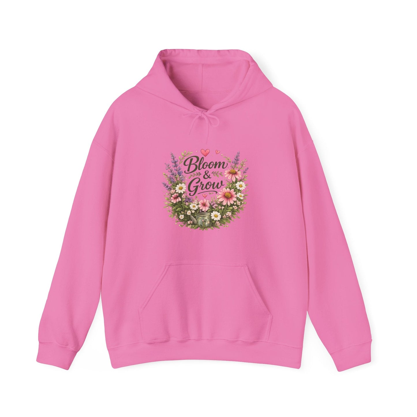Bloom & Grow Gardeners Hoodie — Floral Emblem Gardening Sweatshirt - SJM Print Store