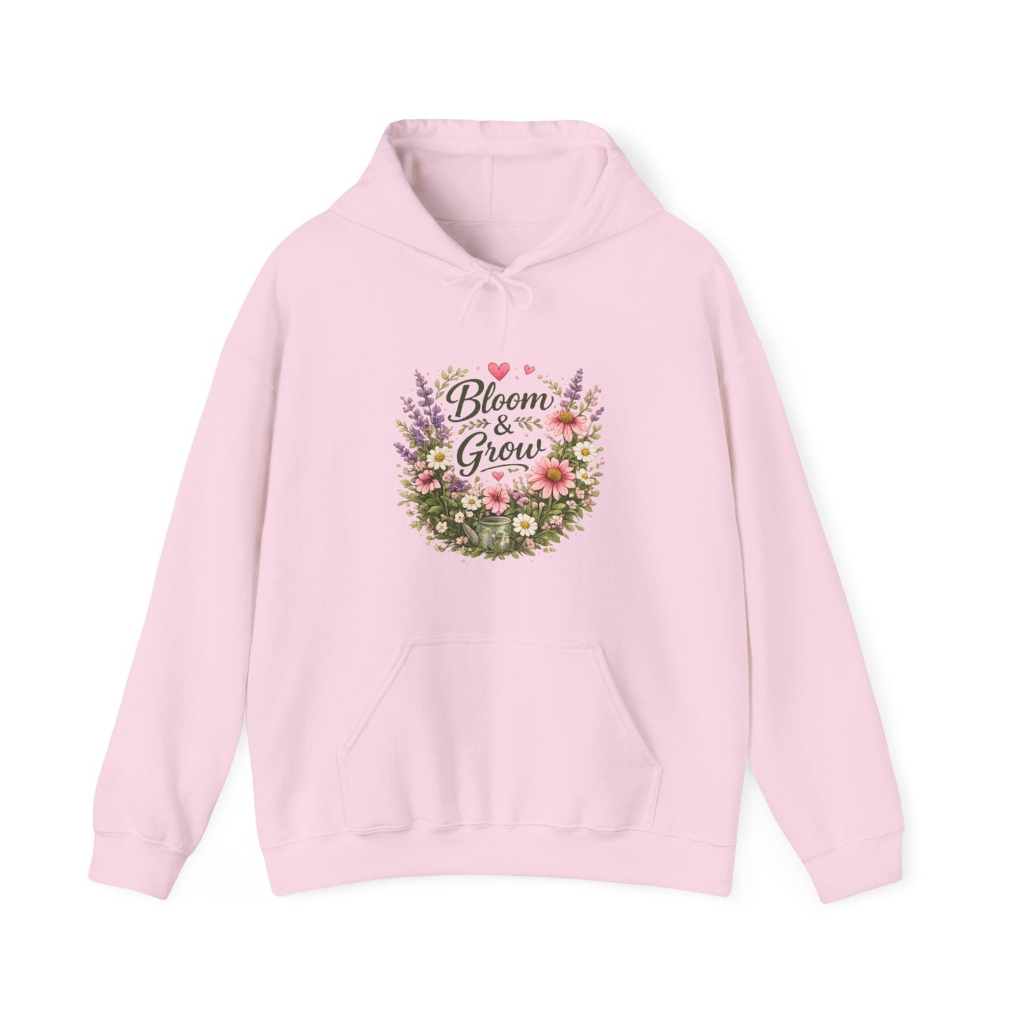 Bloom & Grow Gardeners Hoodie — Floral Emblem Gardening Sweatshirt - SJM Print Store