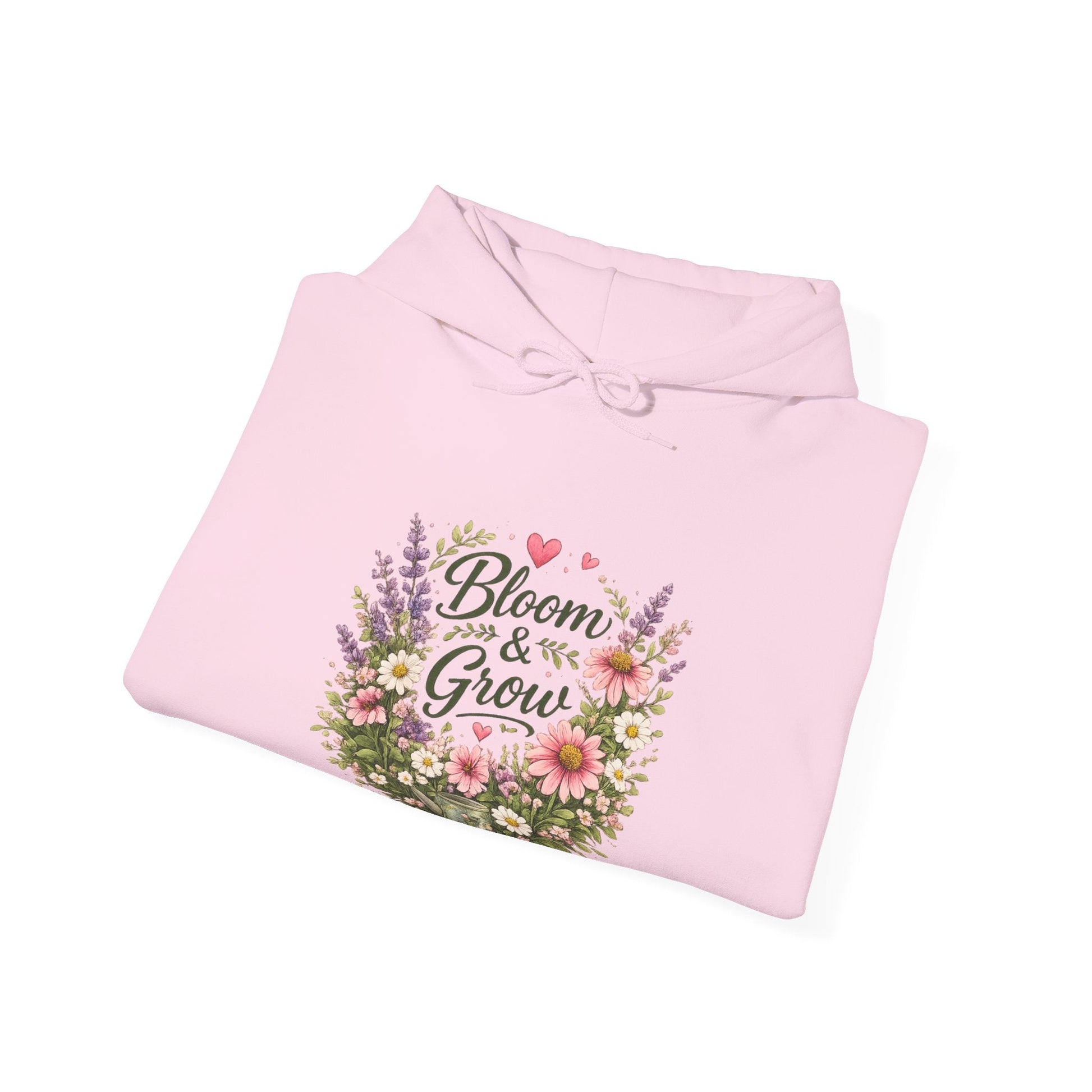 Bloom & Grow Gardeners Hoodie — Floral Emblem Gardening Sweatshirt - SJM Print Store