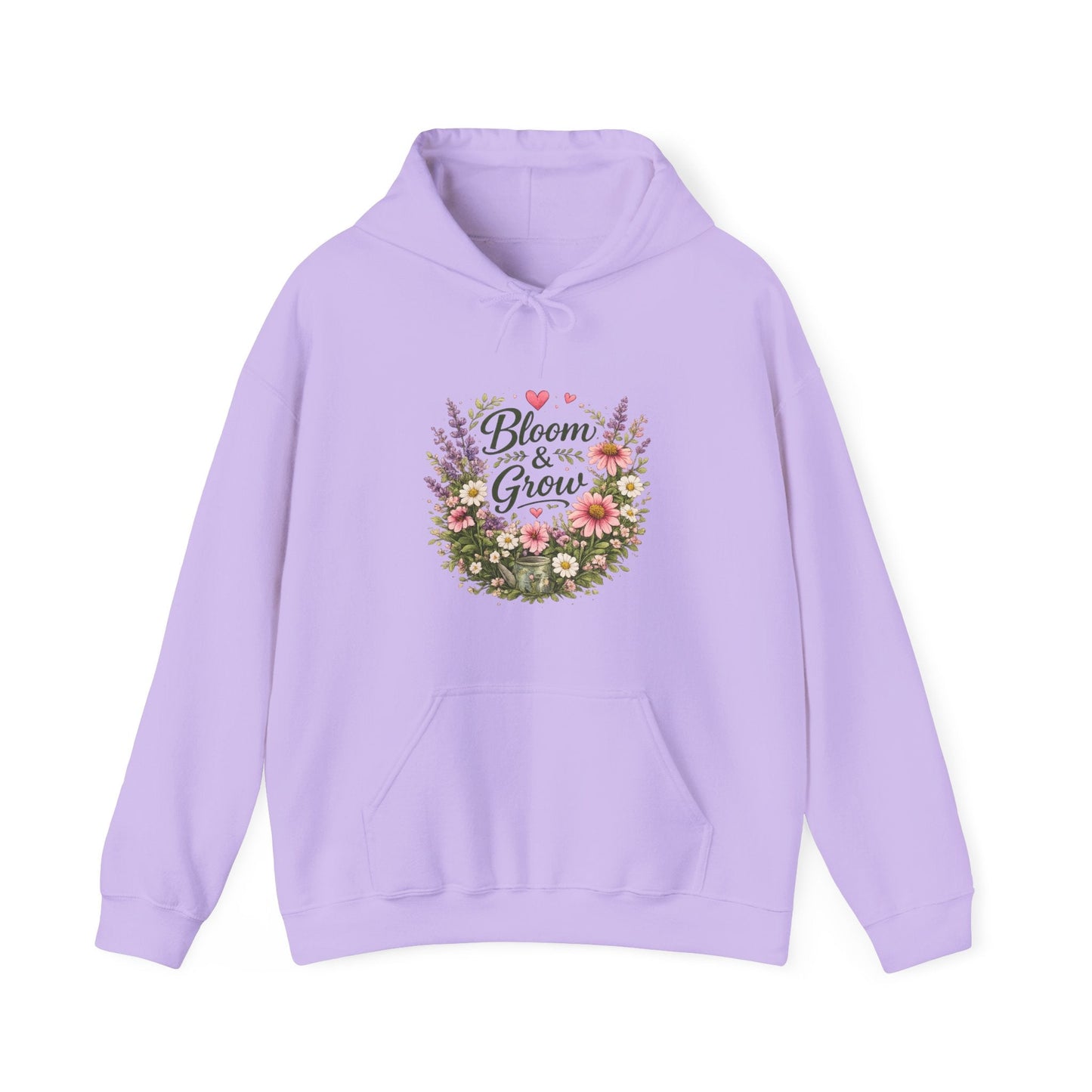 Bloom & Grow Gardeners Hoodie — Floral Emblem Gardening Sweatshirt - SJM Print Store