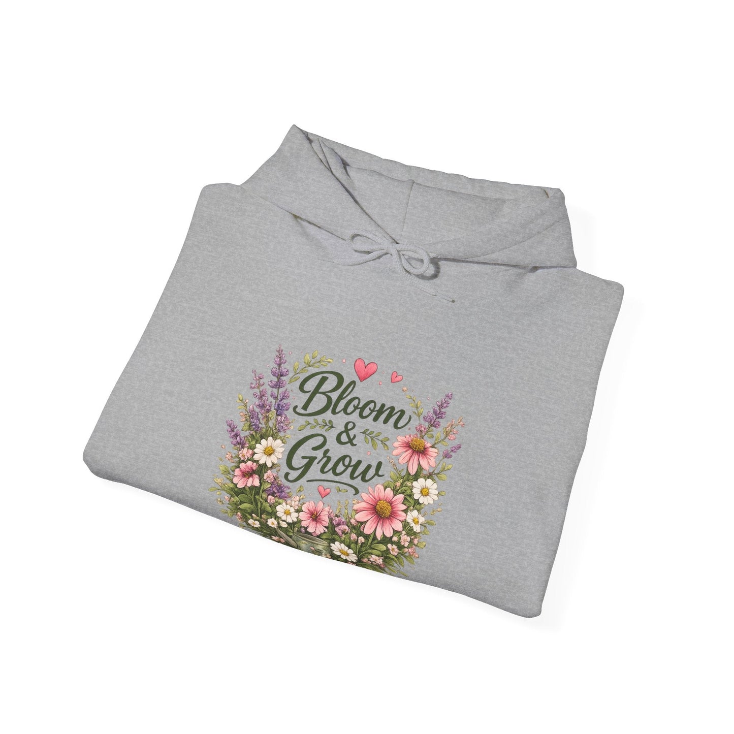 Bloom & Grow Gardeners Hoodie — Floral Emblem Gardening Sweatshirt - SJM Print Store