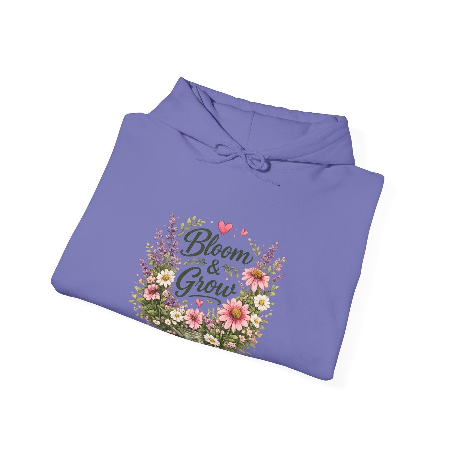 Bloom & Grow Gardeners Hoodie — Floral Emblem Gardening Sweatshirt - SJM Print Store