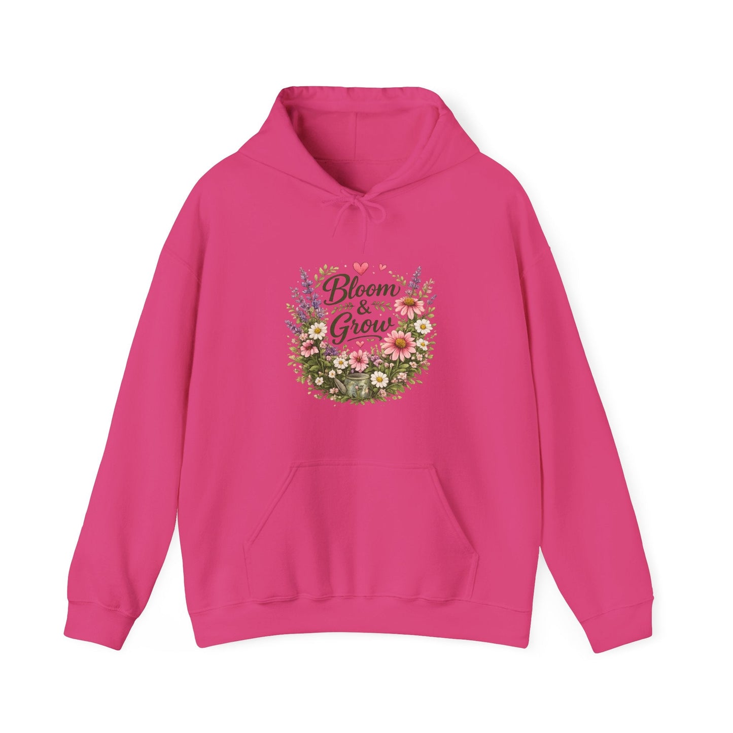 Bloom & Grow Gardeners Hoodie — Floral Emblem Gardening Sweatshirt - SJM Print Store
