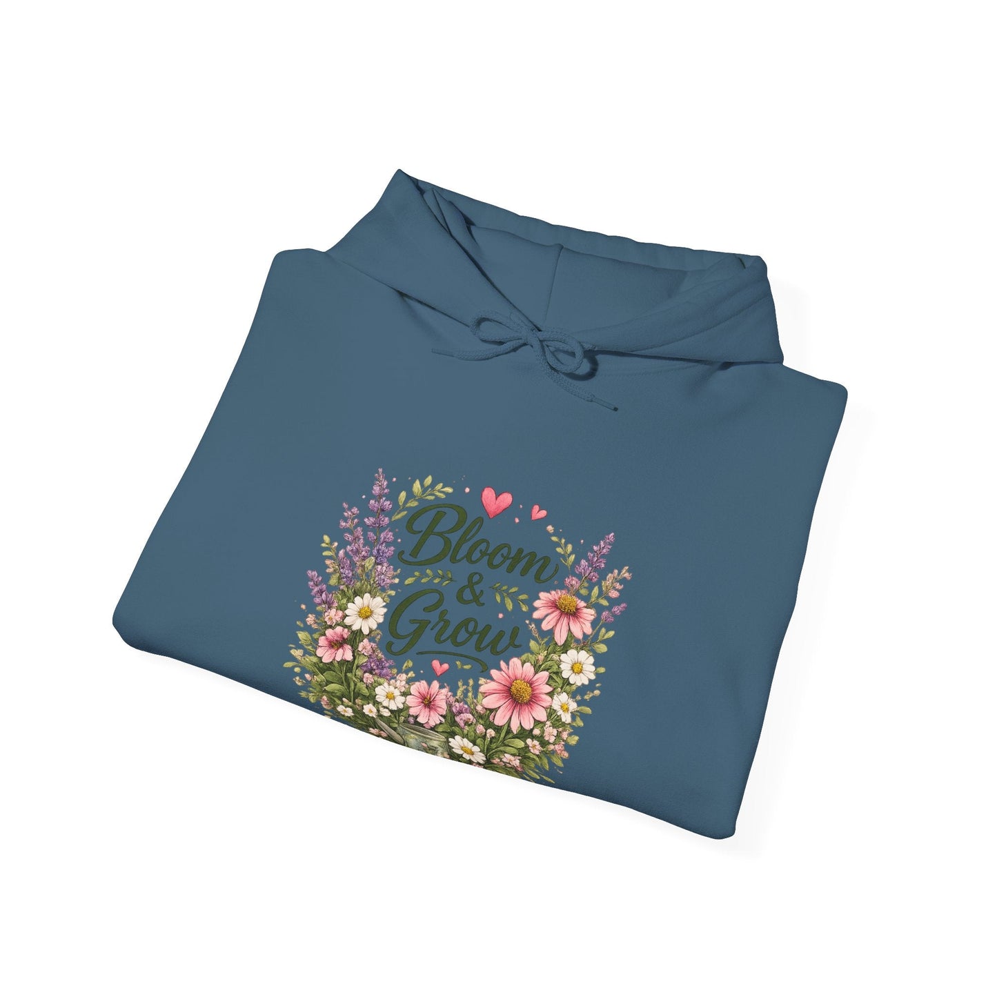 Bloom & Grow Gardeners Hoodie — Floral Emblem Gardening Sweatshirt - SJM Print Store