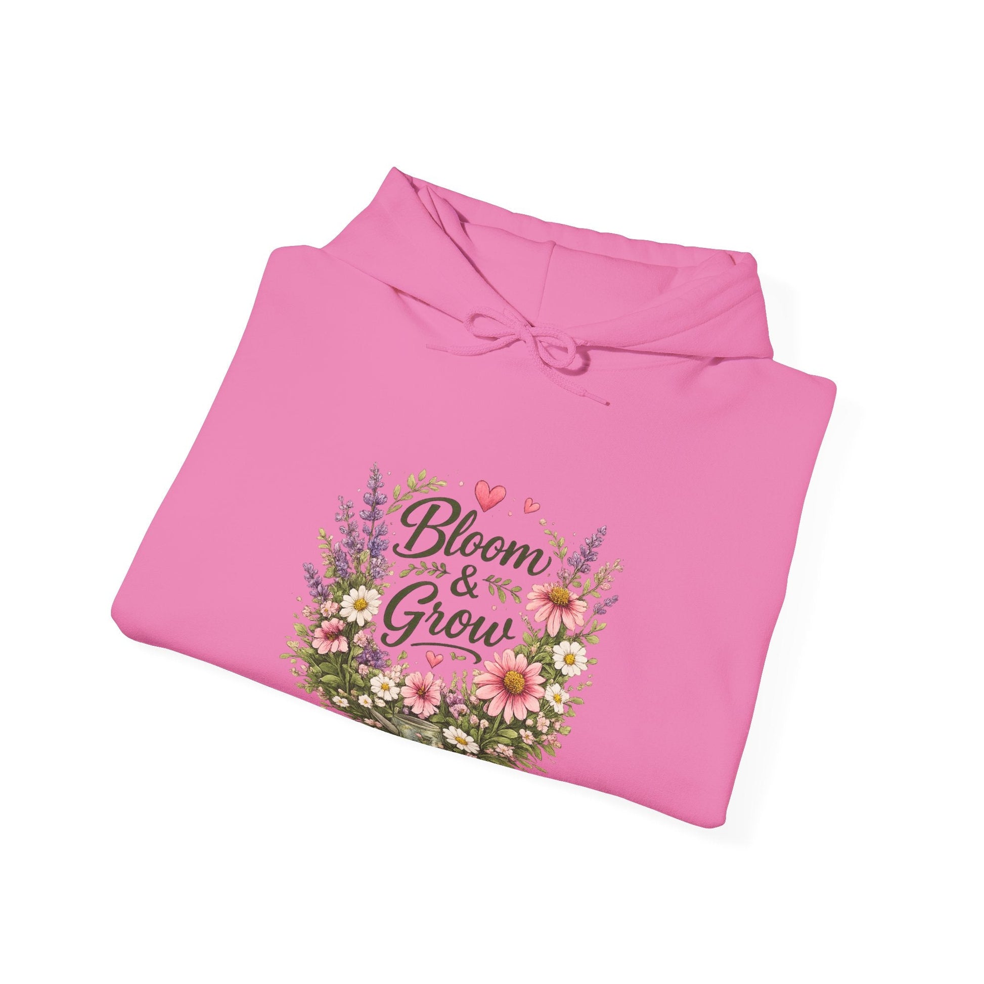 Bloom & Grow Gardeners Hoodie — Floral Emblem Gardening Sweatshirt - SJM Print Store