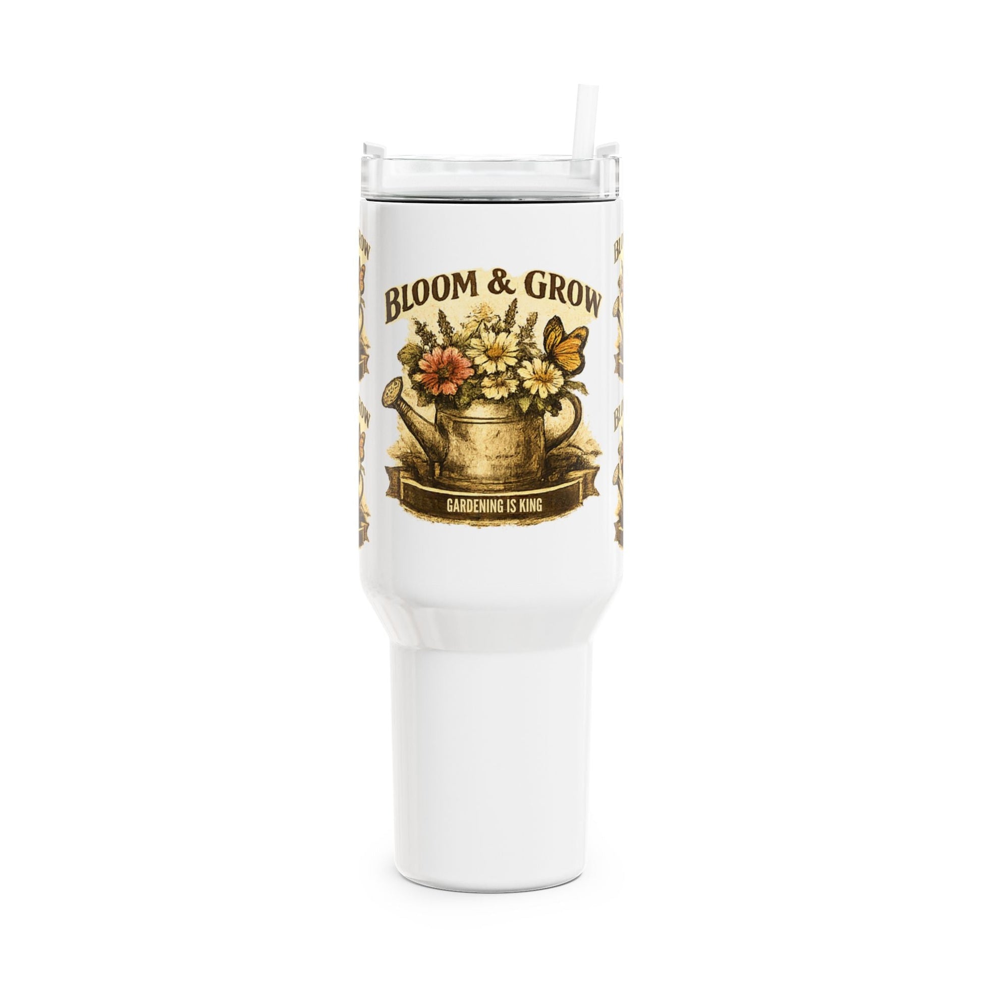Bloom & Grow Gardening is King Insulated Mug - SJM Print Store