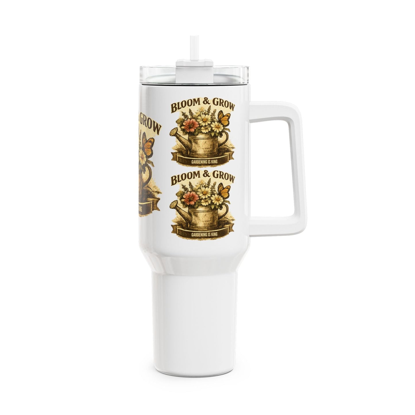 Bloom & Grow Gardening is King Insulated Mug - SJM Print Store