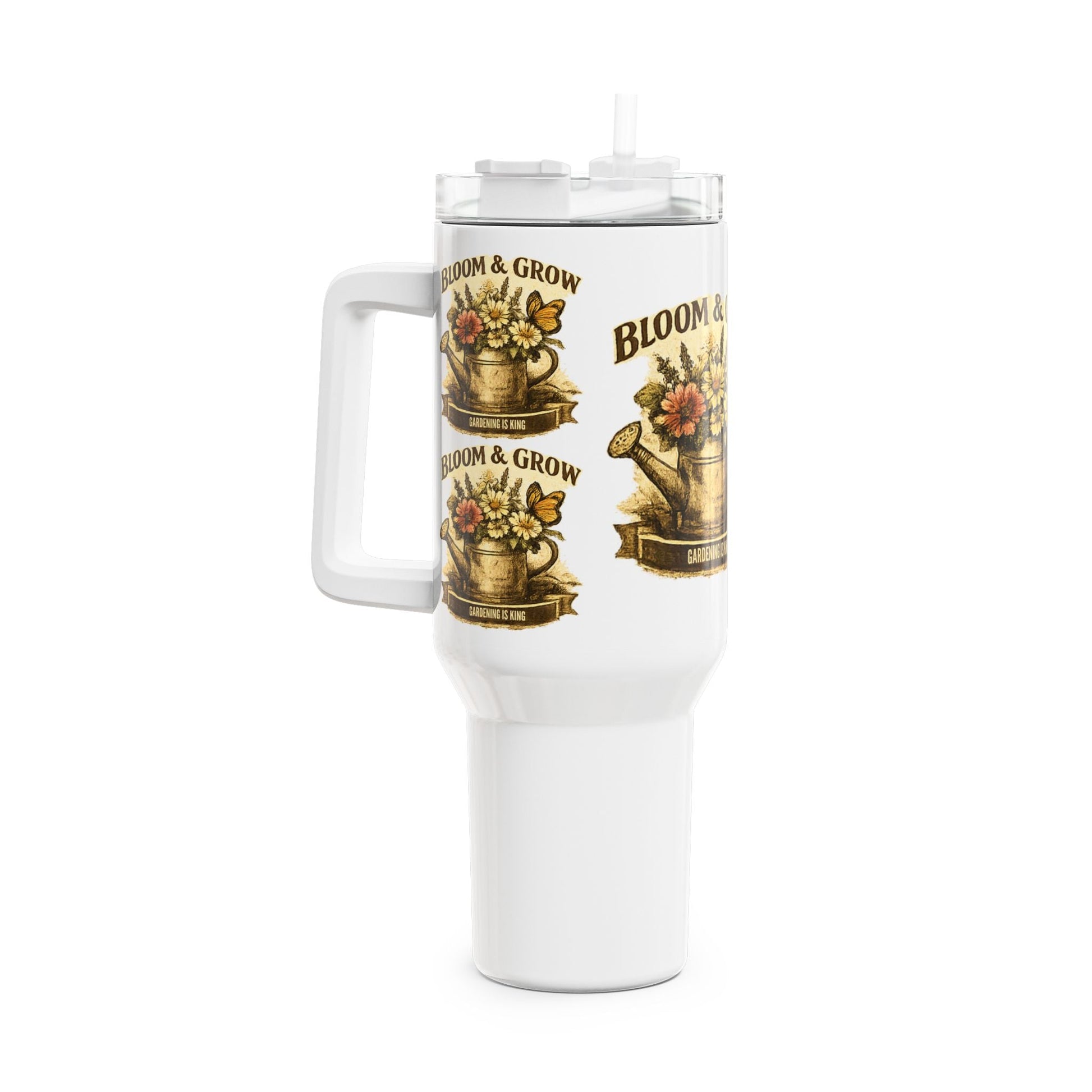 Bloom & Grow Gardening is King Insulated Mug - SJM Print Store