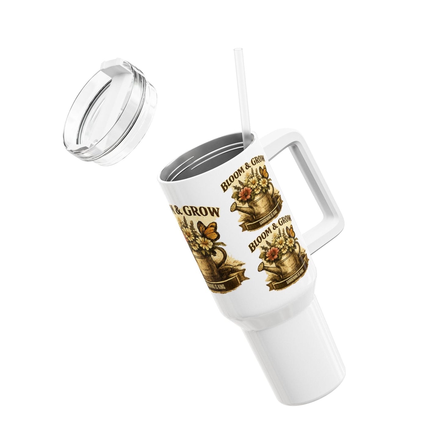 Bloom & Grow Gardening is King Insulated Mug - SJM Print Store