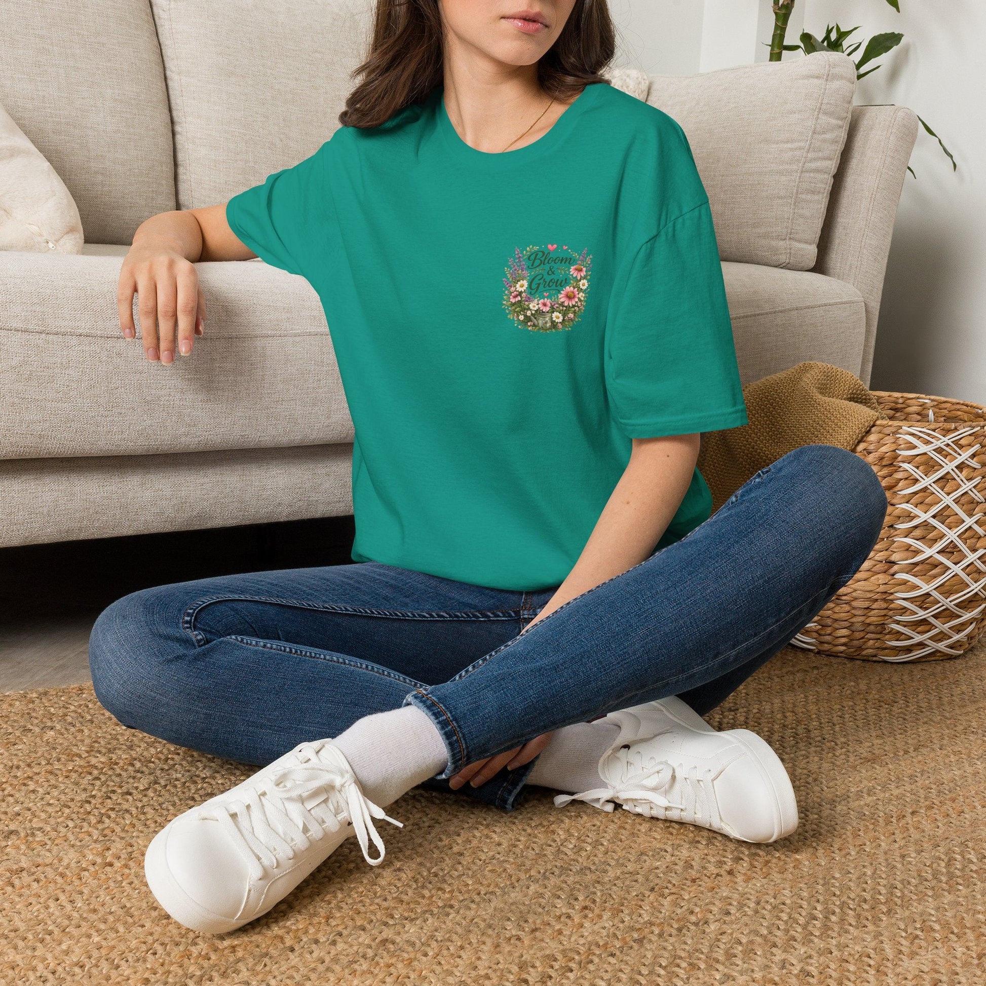 Bloom & Grow Left-Chest T-Shirt - SJM Print Store