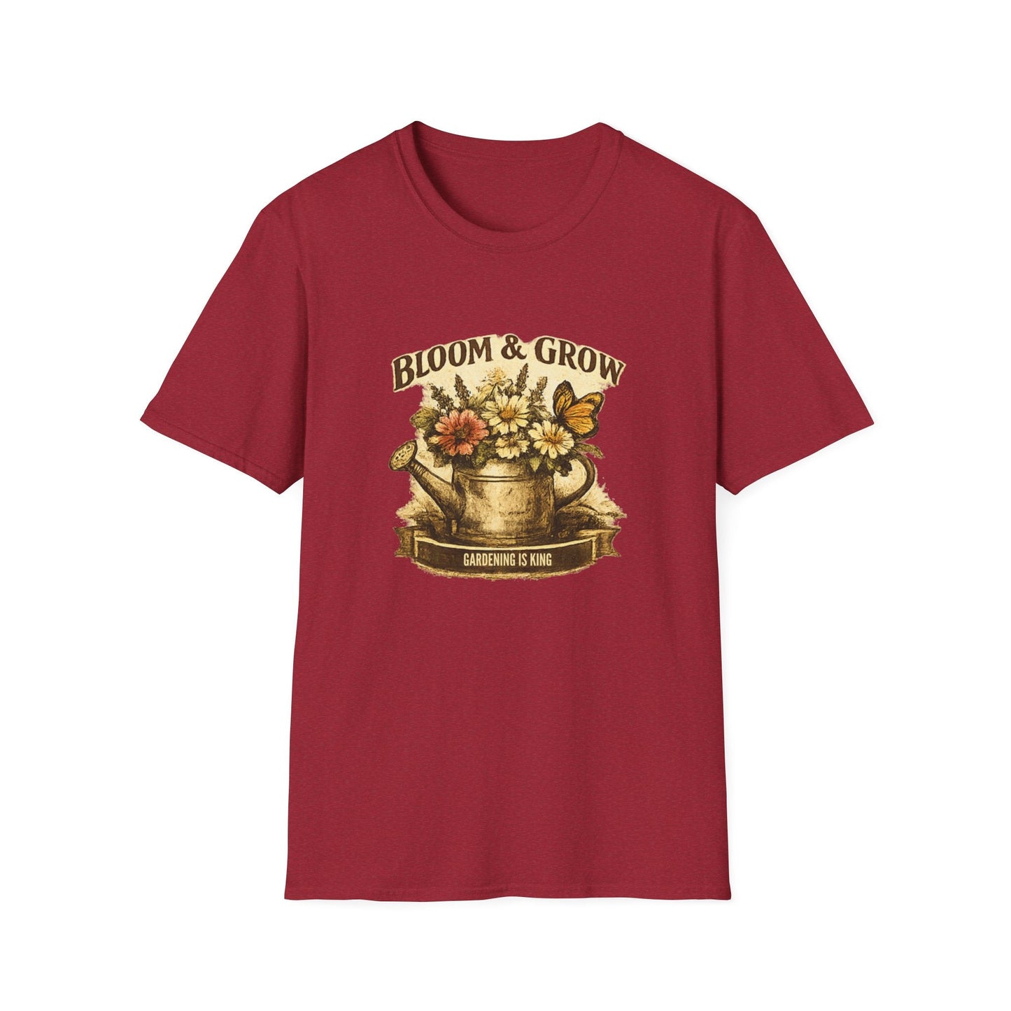 Bloom & Grow T-Shirt Gardening Enthusiasts Vintage Tee - SJM Print Store