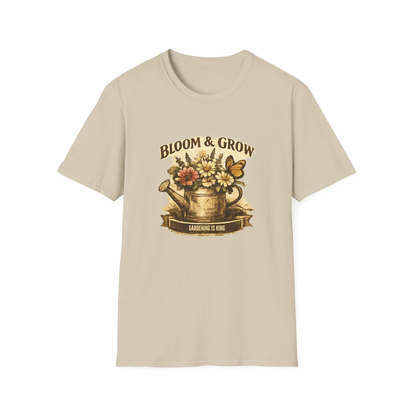 Bloom & Grow T-Shirt Gardening Enthusiasts Vintage Tee - SJM Print Store
