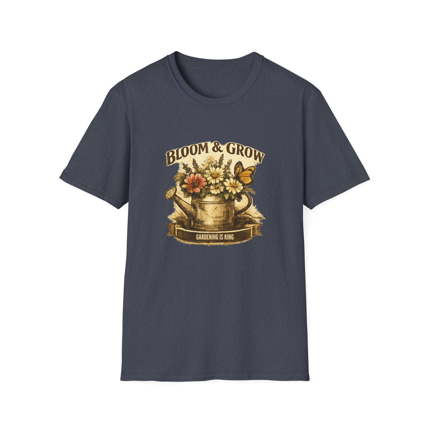 Bloom & Grow T-Shirt Gardening Enthusiasts Vintage Tee - SJM Print Store