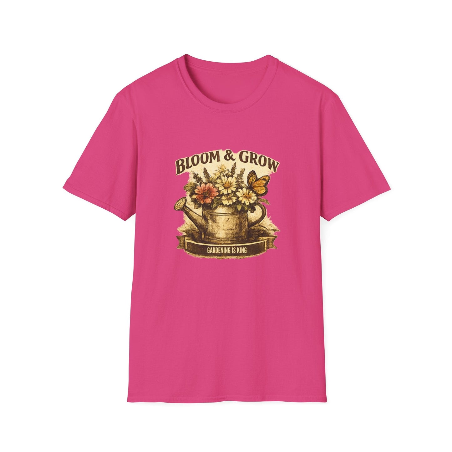 Bloom & Grow T-Shirt Gardening Enthusiasts Vintage Tee - SJM Print Store