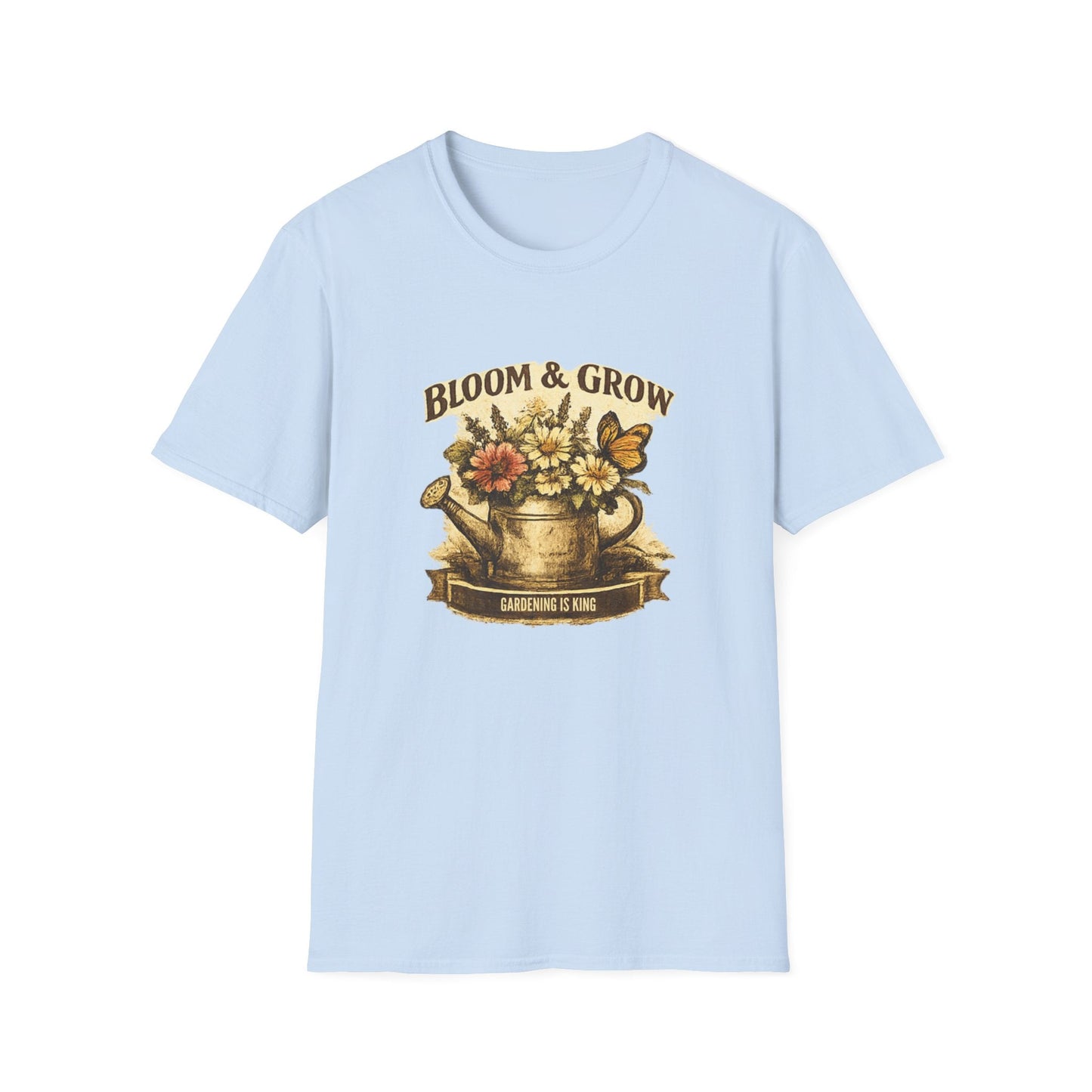 Bloom & Grow T-Shirt Gardening Enthusiasts Vintage Tee - SJM Print Store