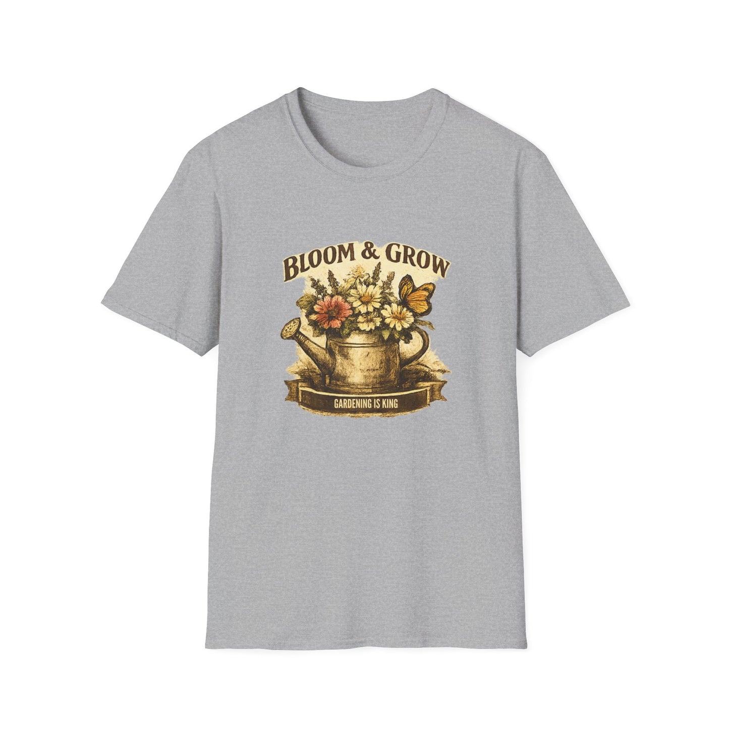 Bloom & Grow T-Shirt Gardening Enthusiasts Vintage Tee - SJM Print Store