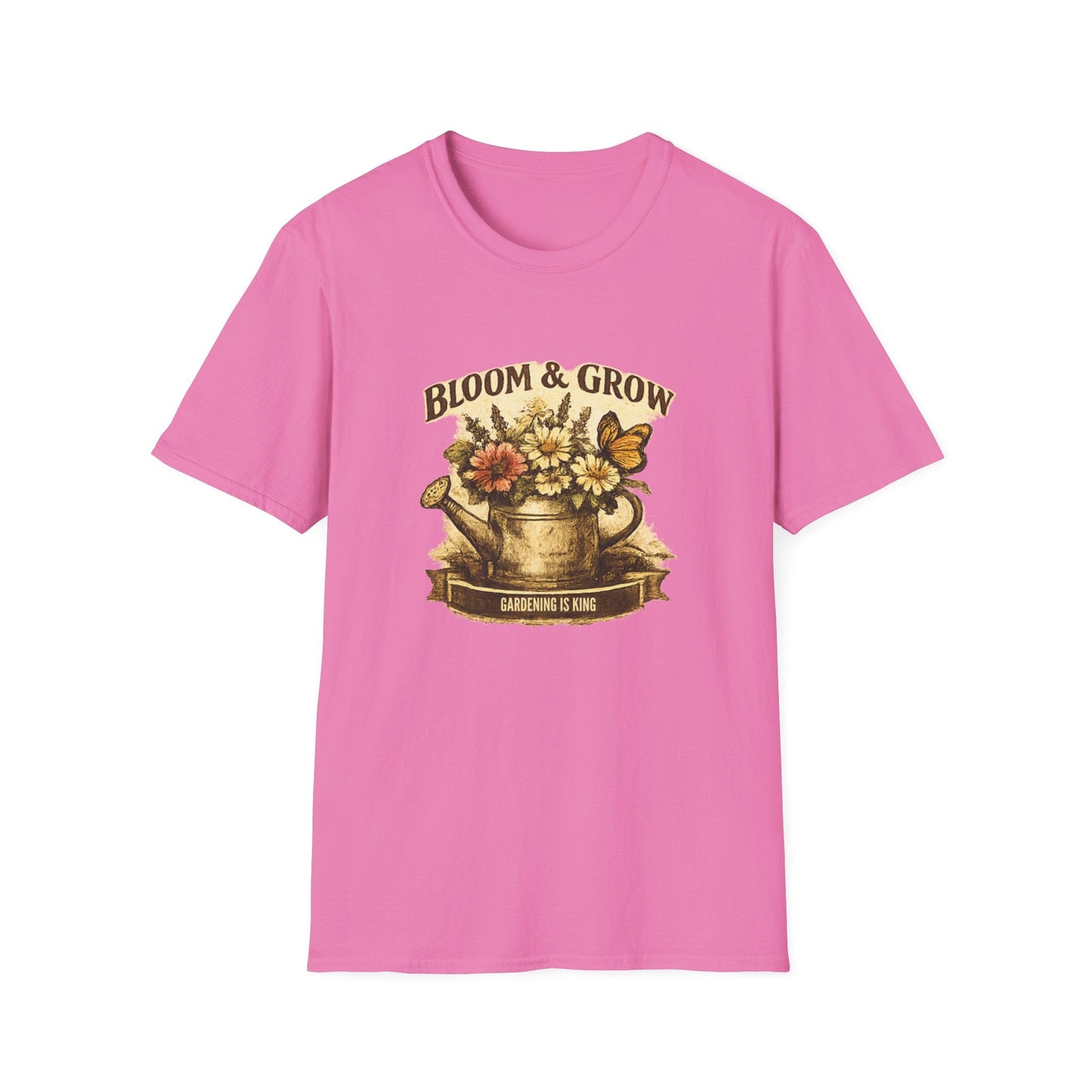 Bloom & Grow T-Shirt Gardening Enthusiasts Vintage Tee - SJM Print Store