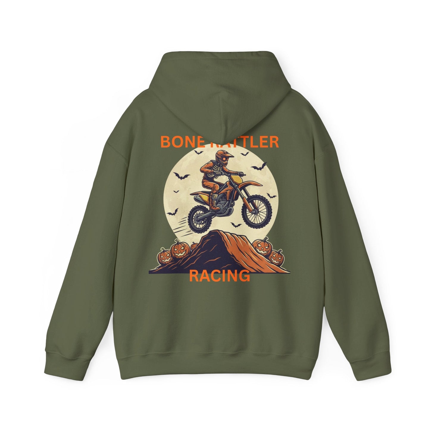Bone Rattler Motocross Halloween Hoodie - SJM Print Store