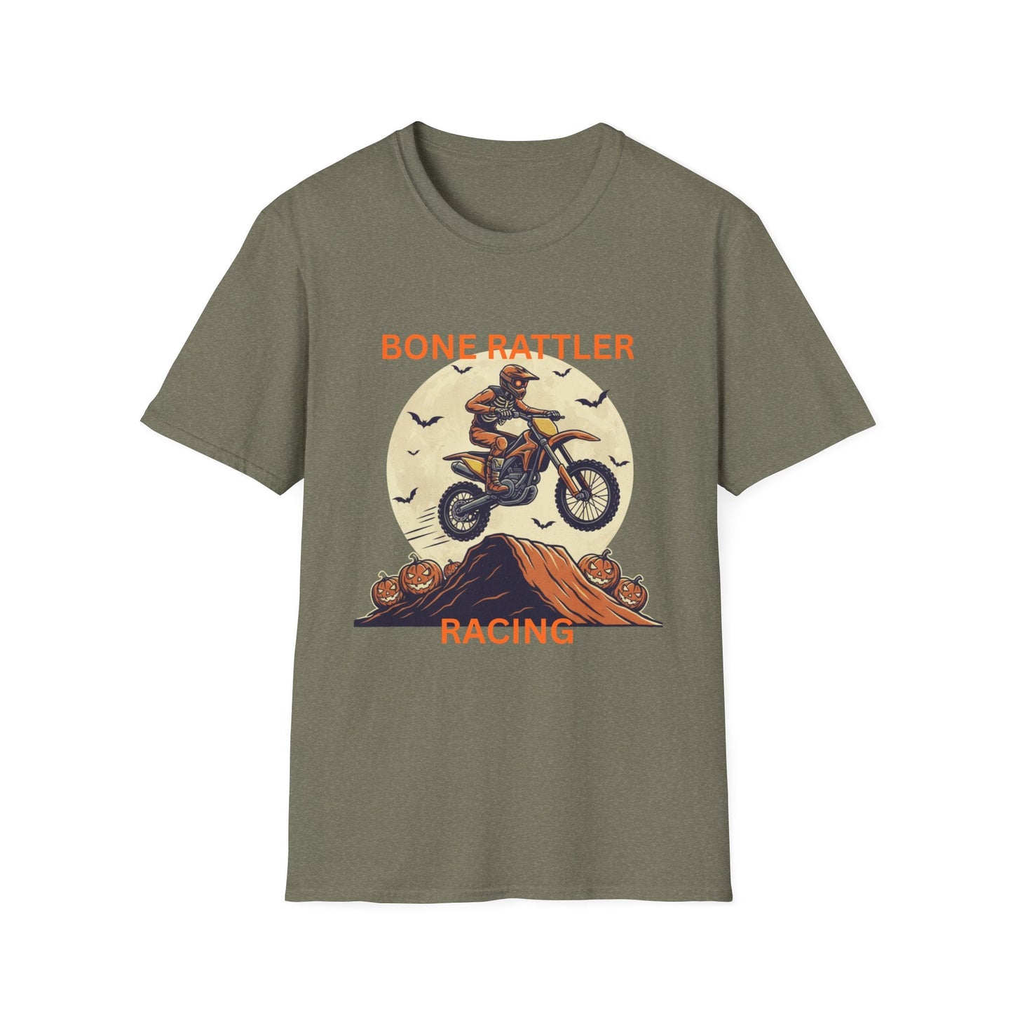 Bone Rattler Racing Halloween Motocross T-Shirt - SJM Print Store