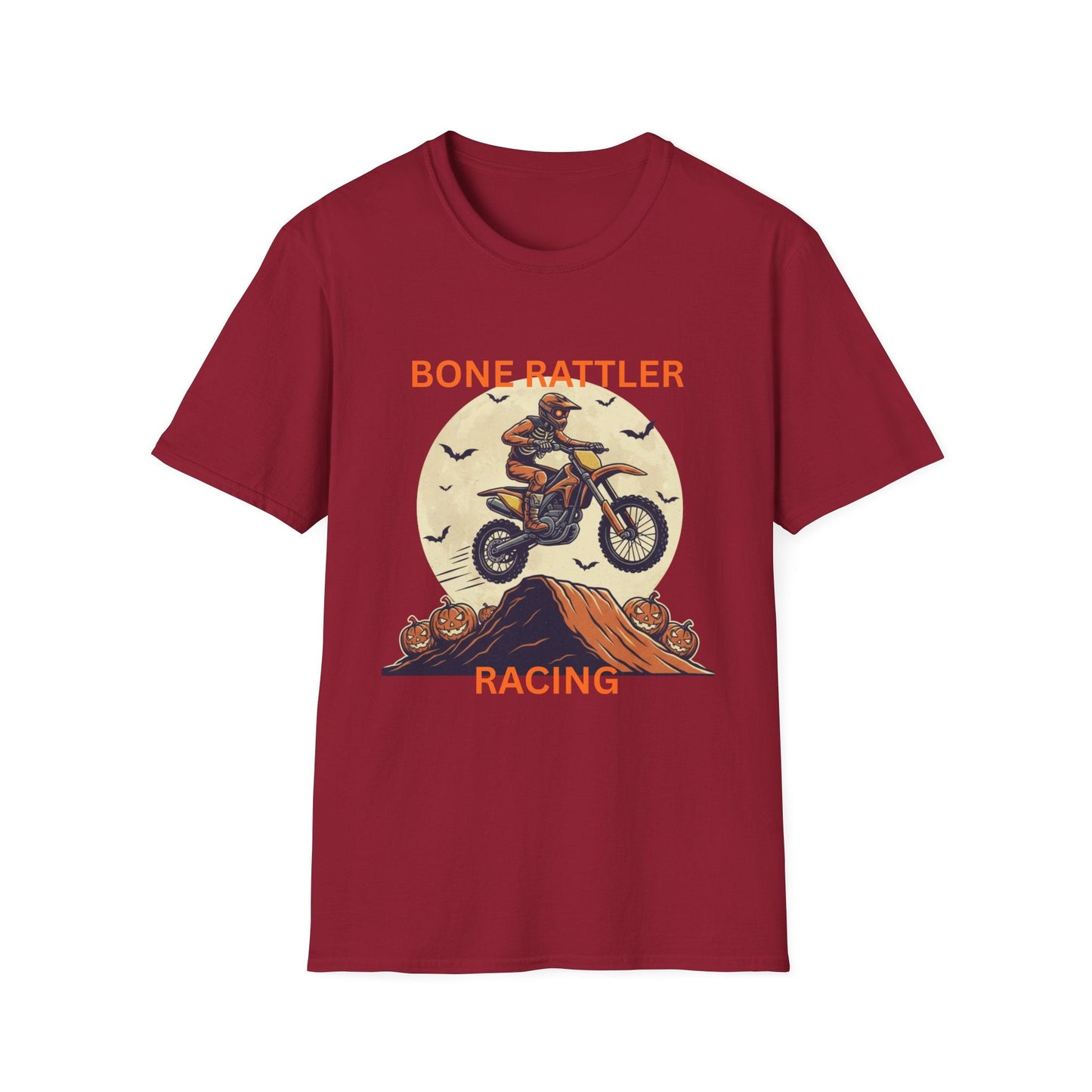 Bone Rattler Racing Halloween Motocross T-Shirt - SJM Print Store