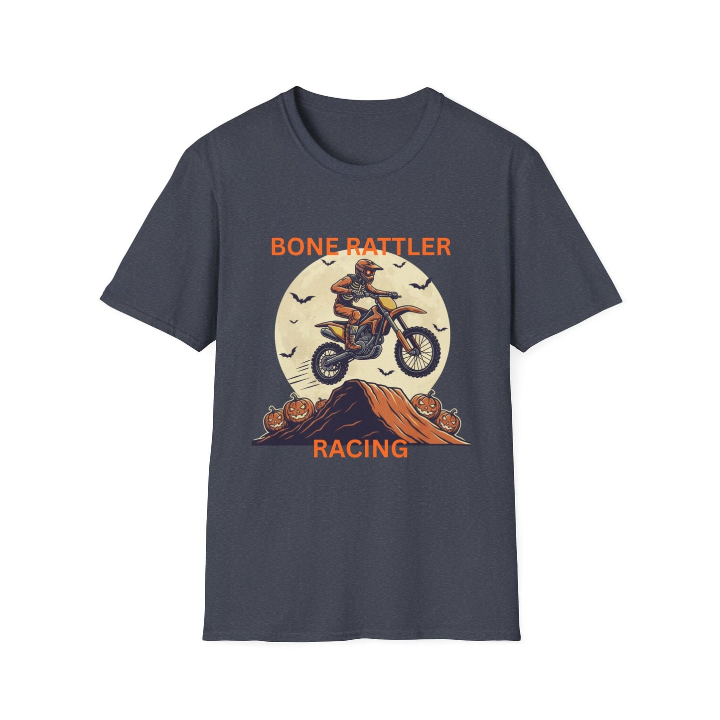 Bone Rattler Racing Halloween Motocross T-Shirt - SJM Print Store