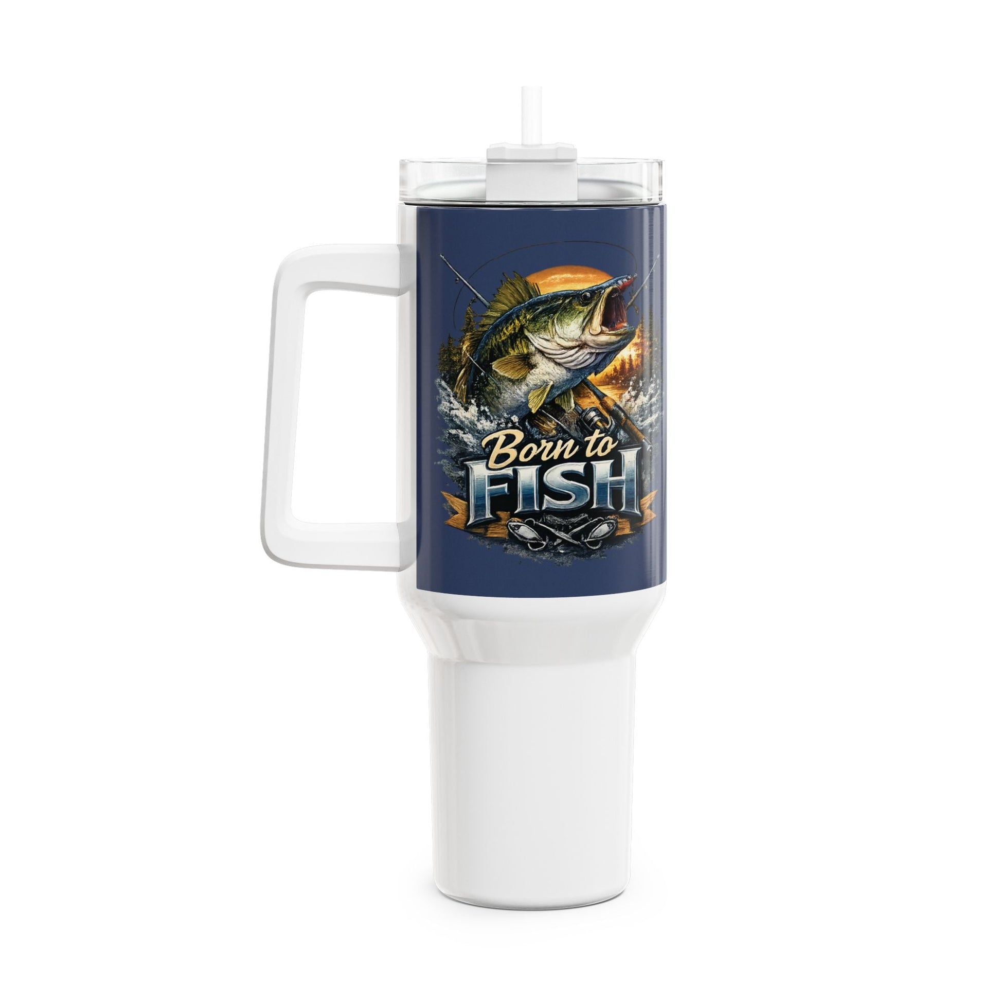 Born to Fish 40oz Insulated Mug - SJM Print Store