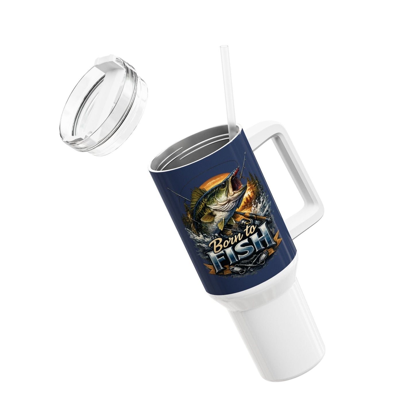 Born to Fish 40oz Insulated Mug - SJM Print Store