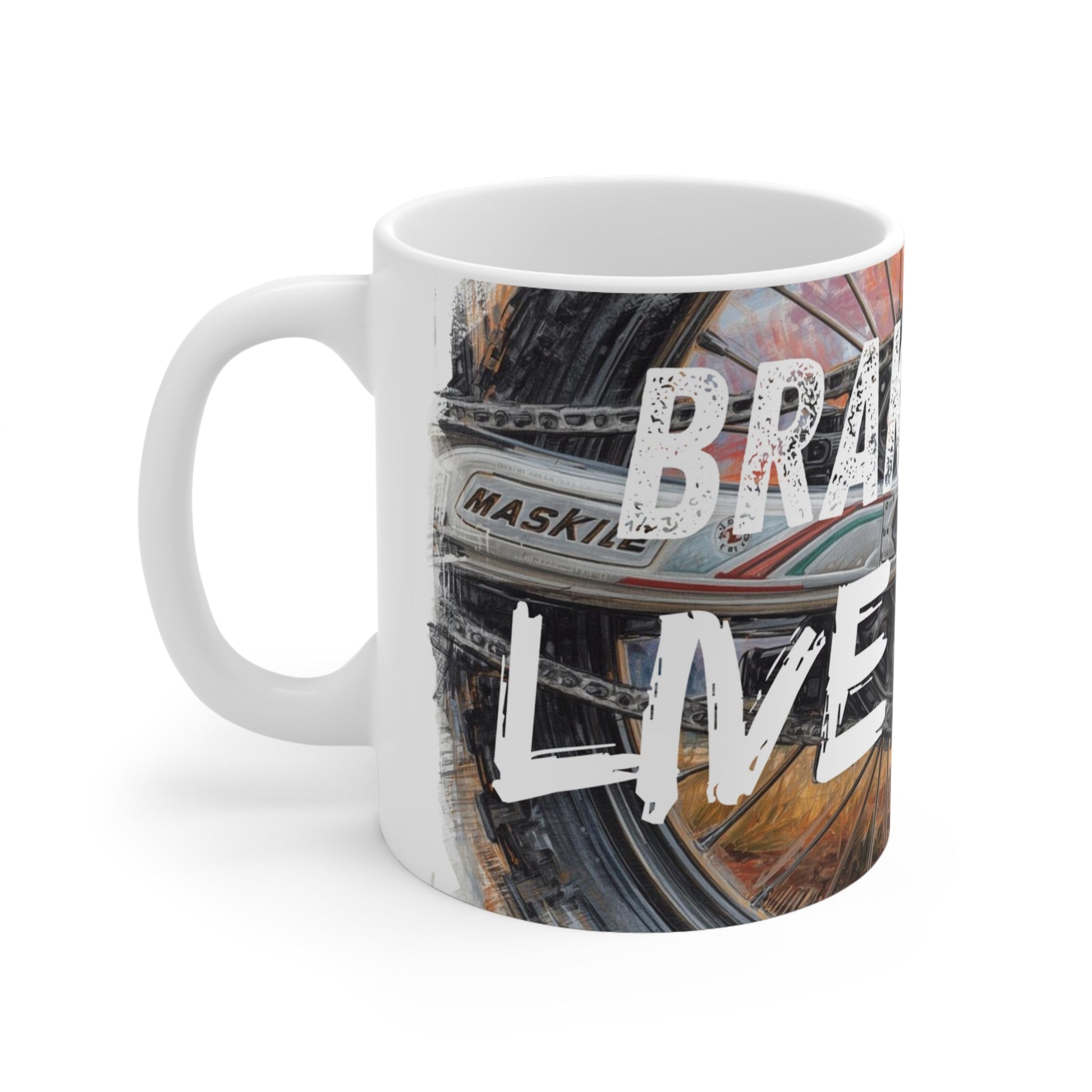 Brake Less Live More Motocross Ceramic Mug - SJM Print Store