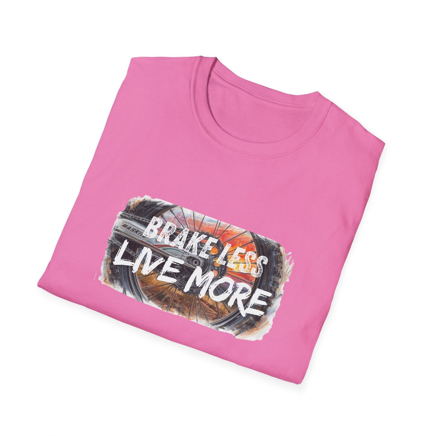 Brake Less Live More T-Shirt Adventure Motorcycle Riders Tee - SJM Print Store