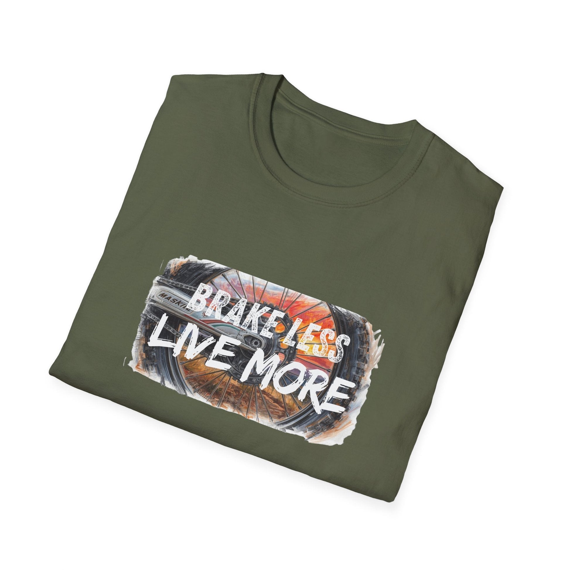 Brake Less Live More T-Shirt Adventure Motorcycle Riders Tee - SJM Print Store