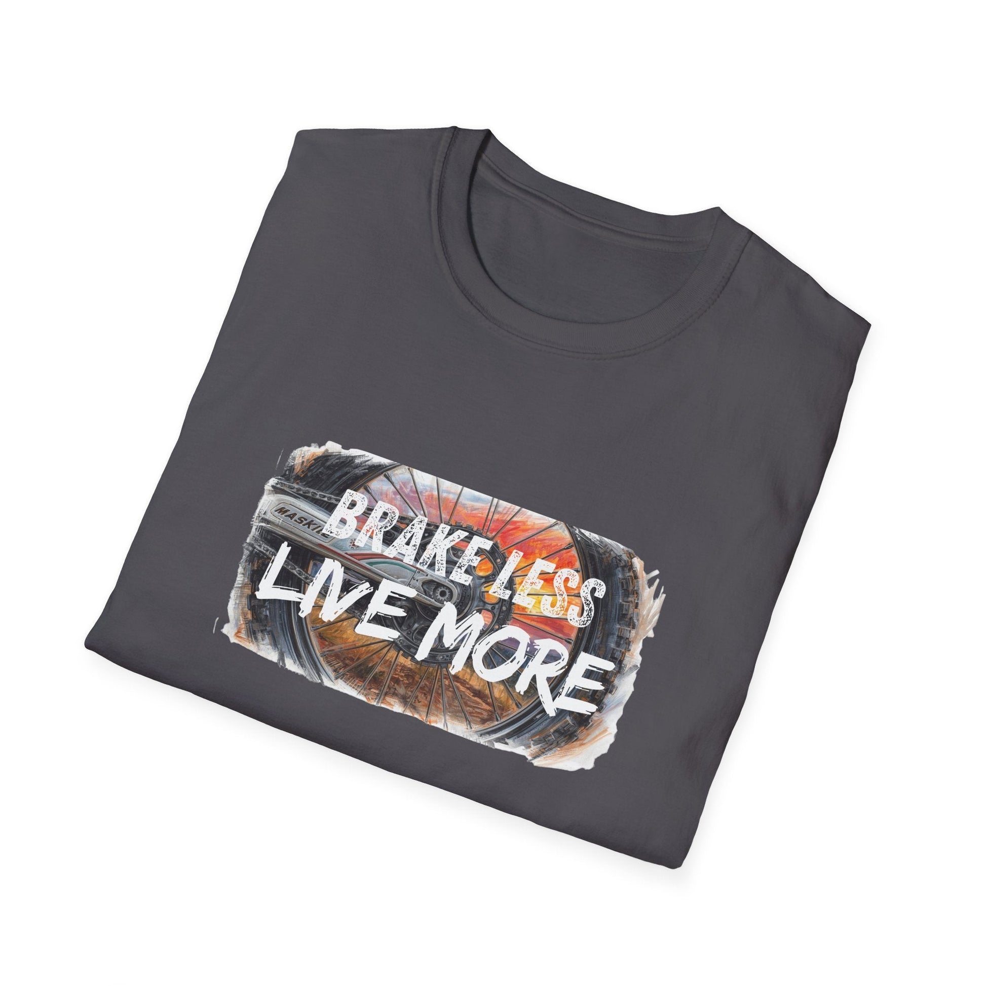 Brake Less Live More T-Shirt Adventure Motorcycle Riders Tee - SJM Print Store
