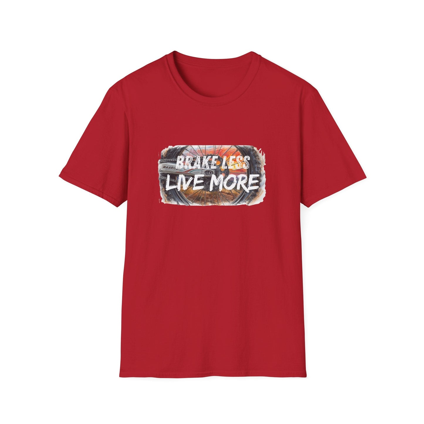Brake Less Live More T-Shirt Adventure Motorcycle Riders Tee - SJM Print Store