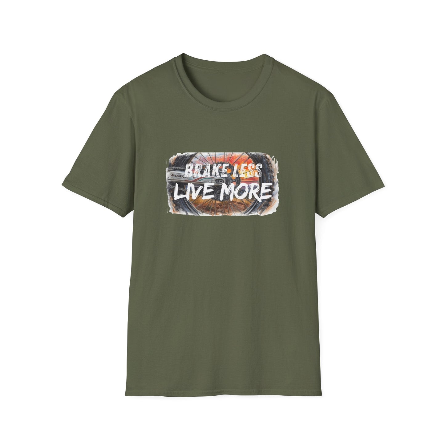 Brake Less Live More T-Shirt Adventure Motorcycle Riders Tee - SJM Print Store