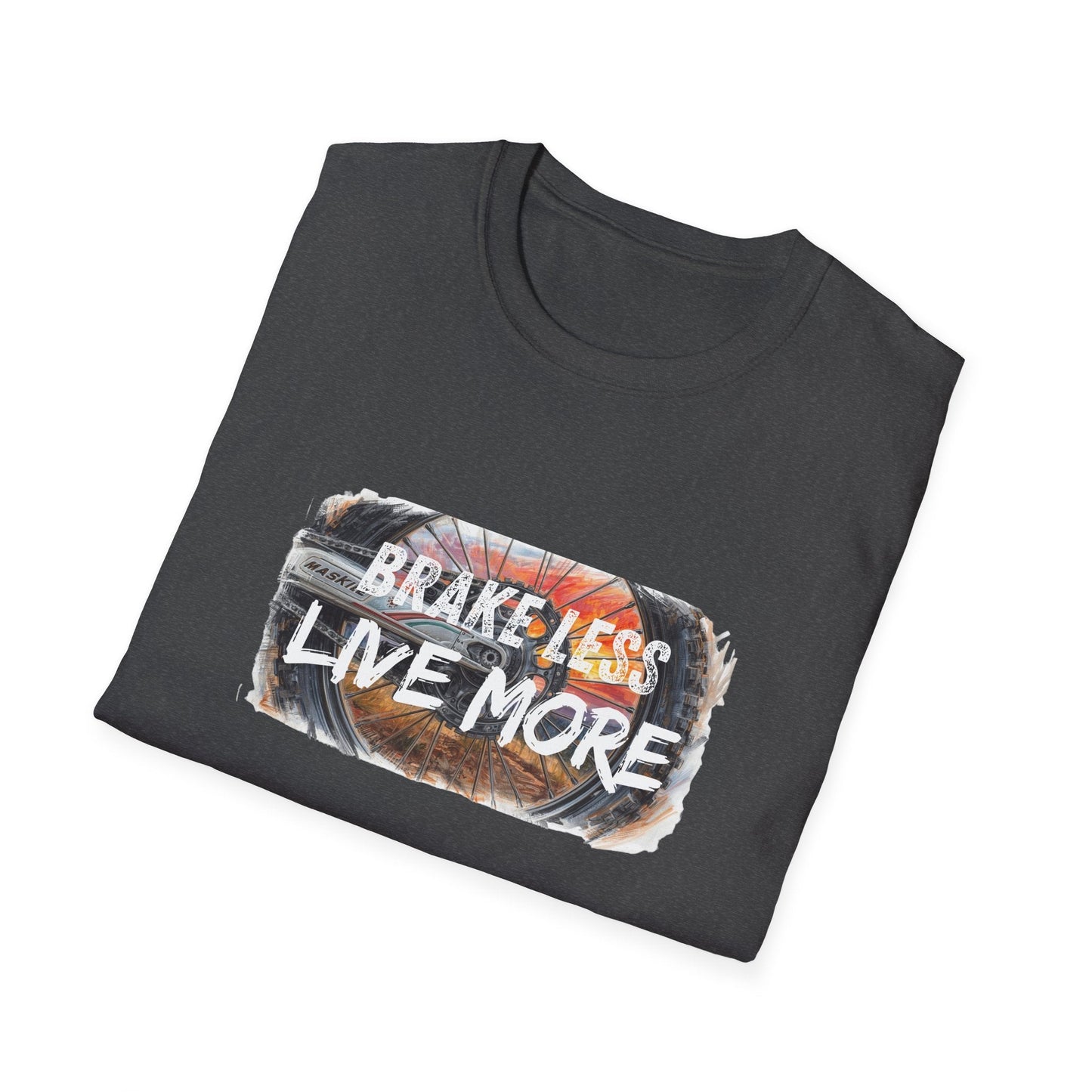 Brake Less Live More T-Shirt Adventure Motorcycle Riders Tee - SJM Print Store