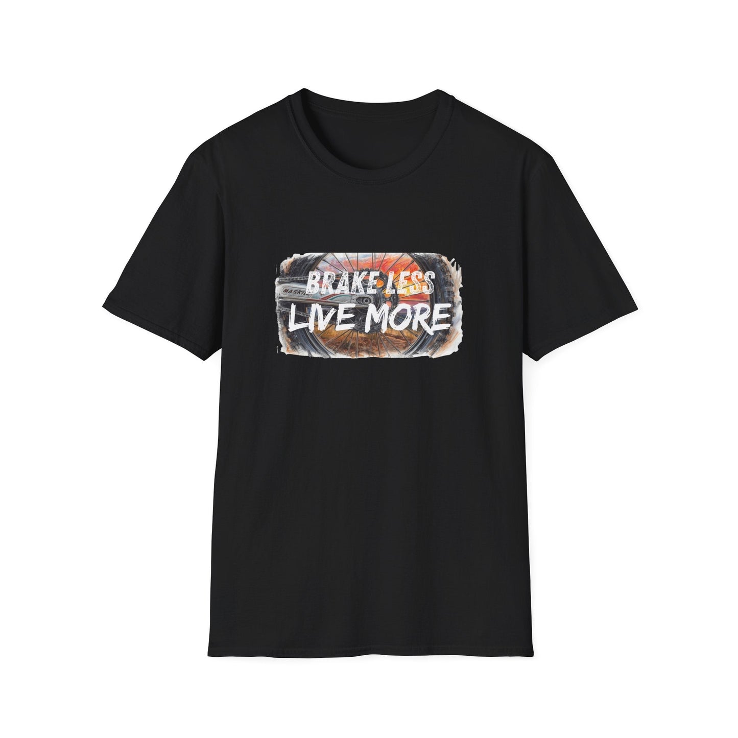 Brake Less Live More T-Shirt Adventure Motorcycle Riders Tee - SJM Print Store