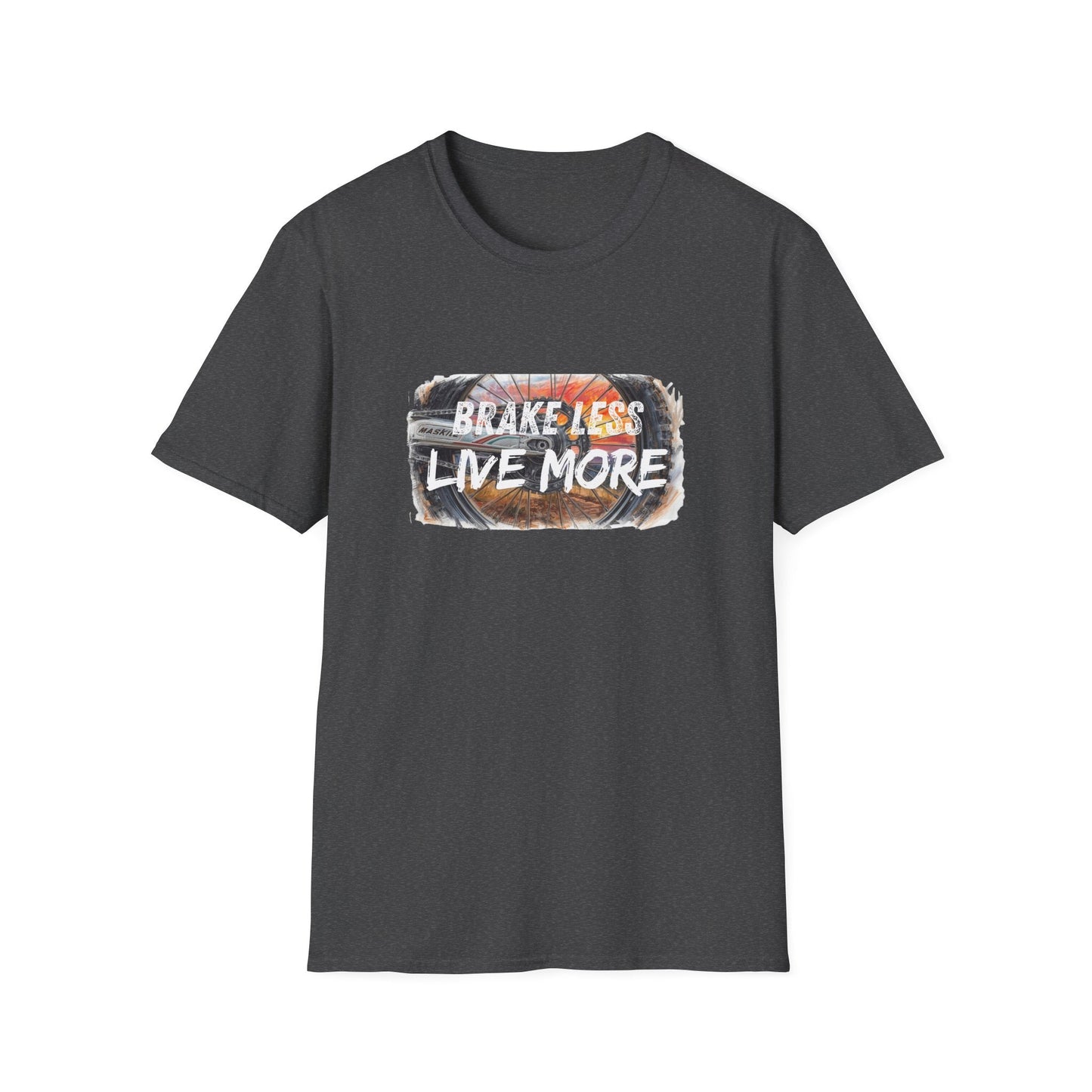 Brake Less Live More T-Shirt Adventure Motorcycle Riders Tee - SJM Print Store