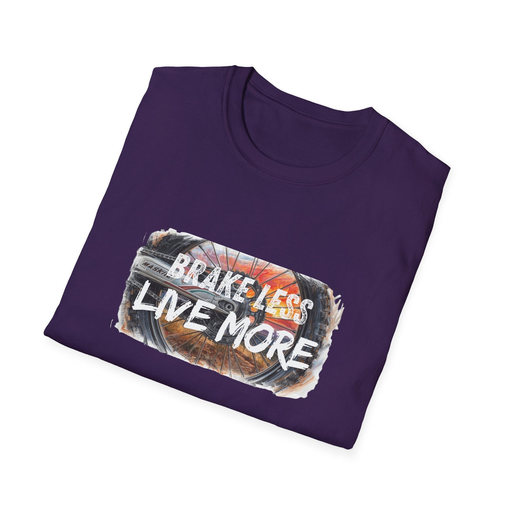 Brake Less Live More T-Shirt Adventure Motorcycle Riders Tee - SJM Print Store