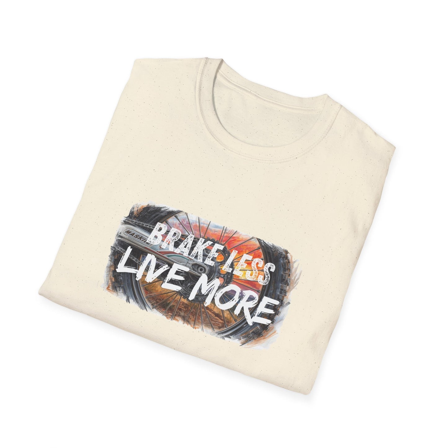 Brake Less Live More T-Shirt Adventure Motorcycle Riders Tee - SJM Print Store