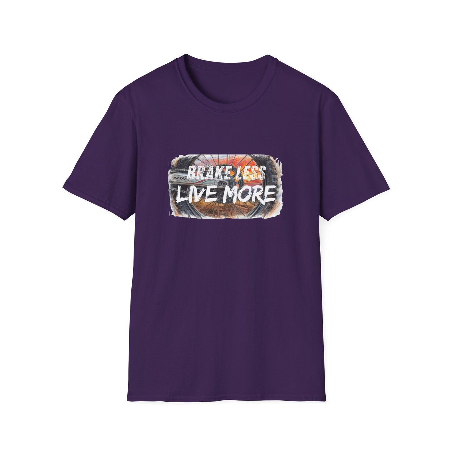 Brake Less Live More T-Shirt Adventure Motorcycle Riders Tee - SJM Print Store